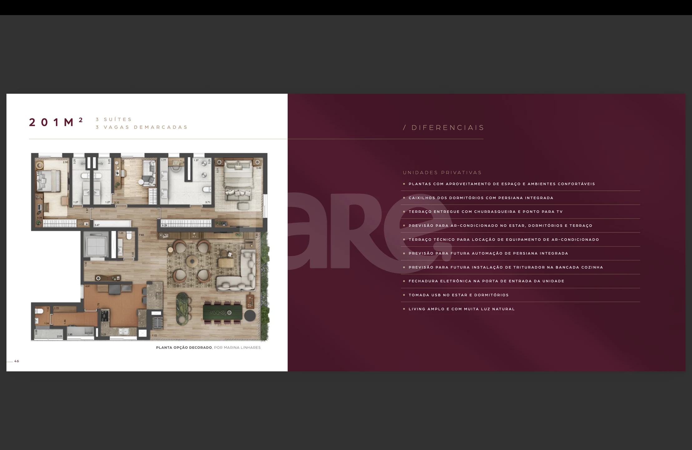 Planta — Apartamento 201,01 m²