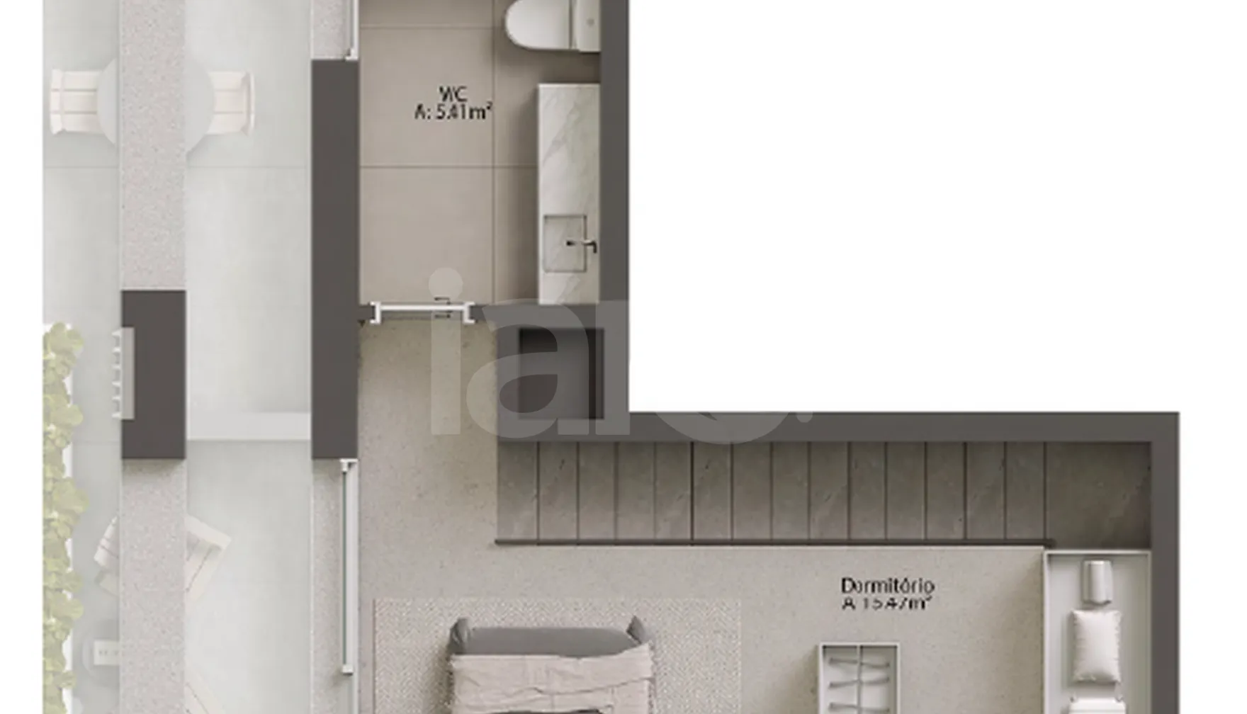 Planta — Apartamento 89 m²