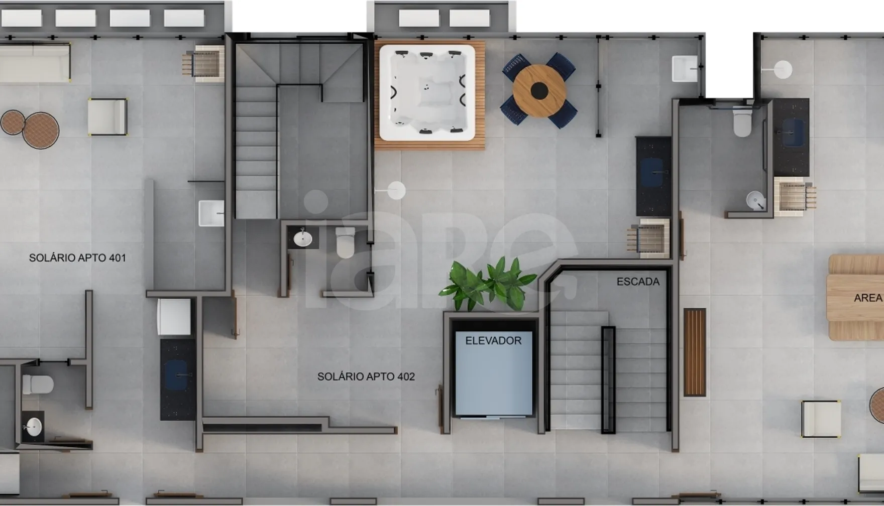 Planta — Pavimento cobertura