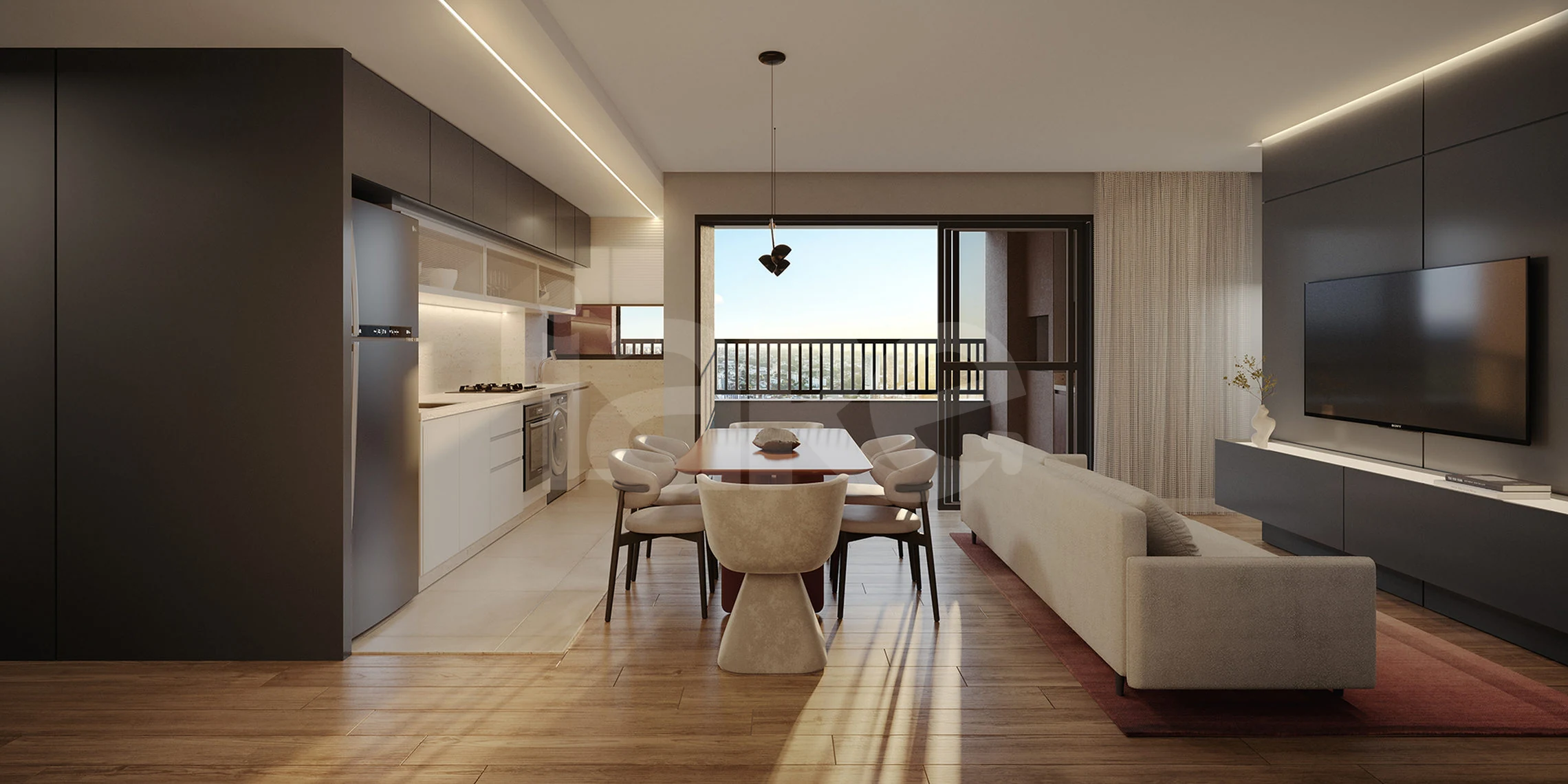 Ilúnia - Apartamento com 67,53 m², em Centro — foto 2