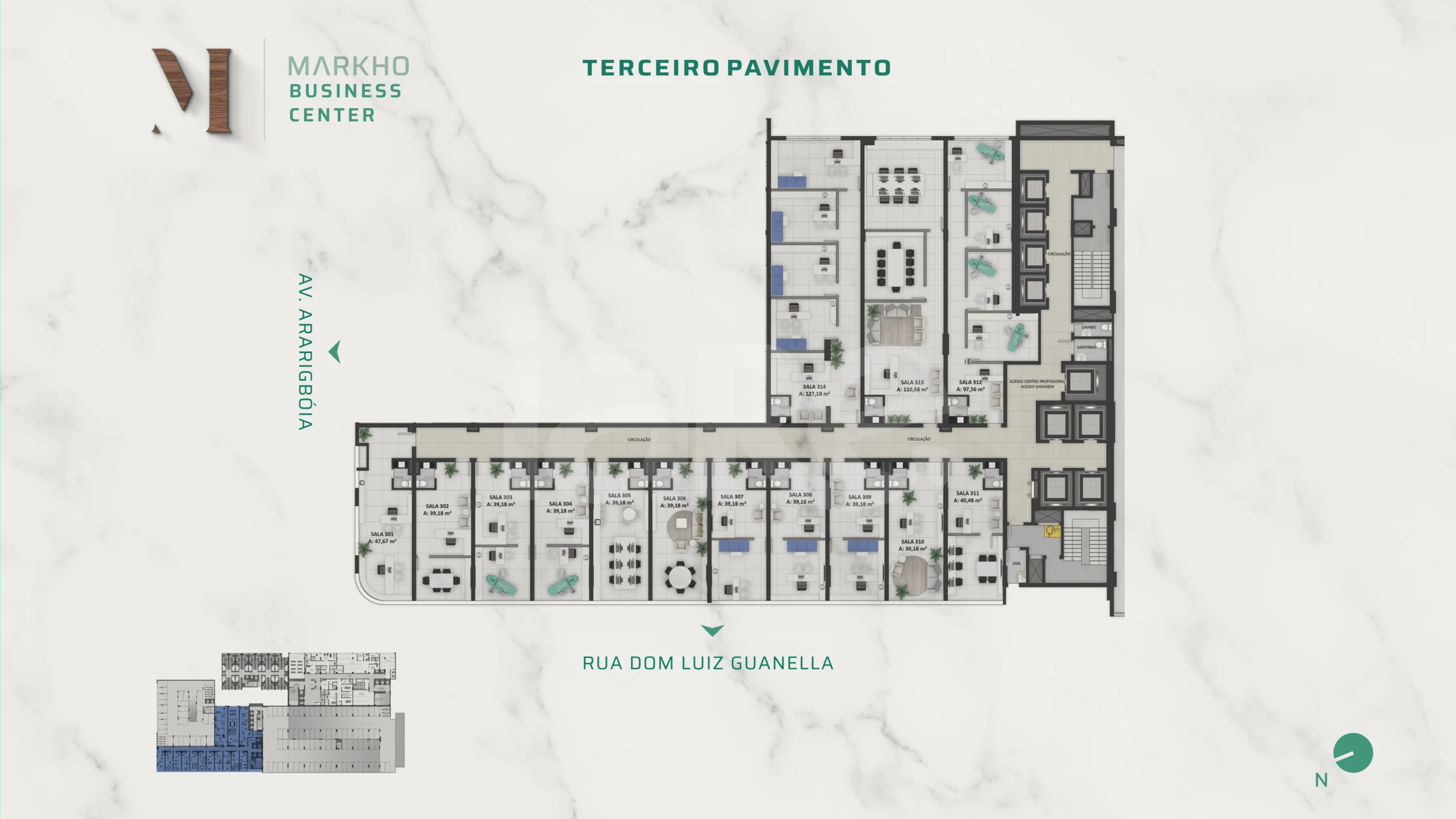 Planta — Terceiro Pavimento