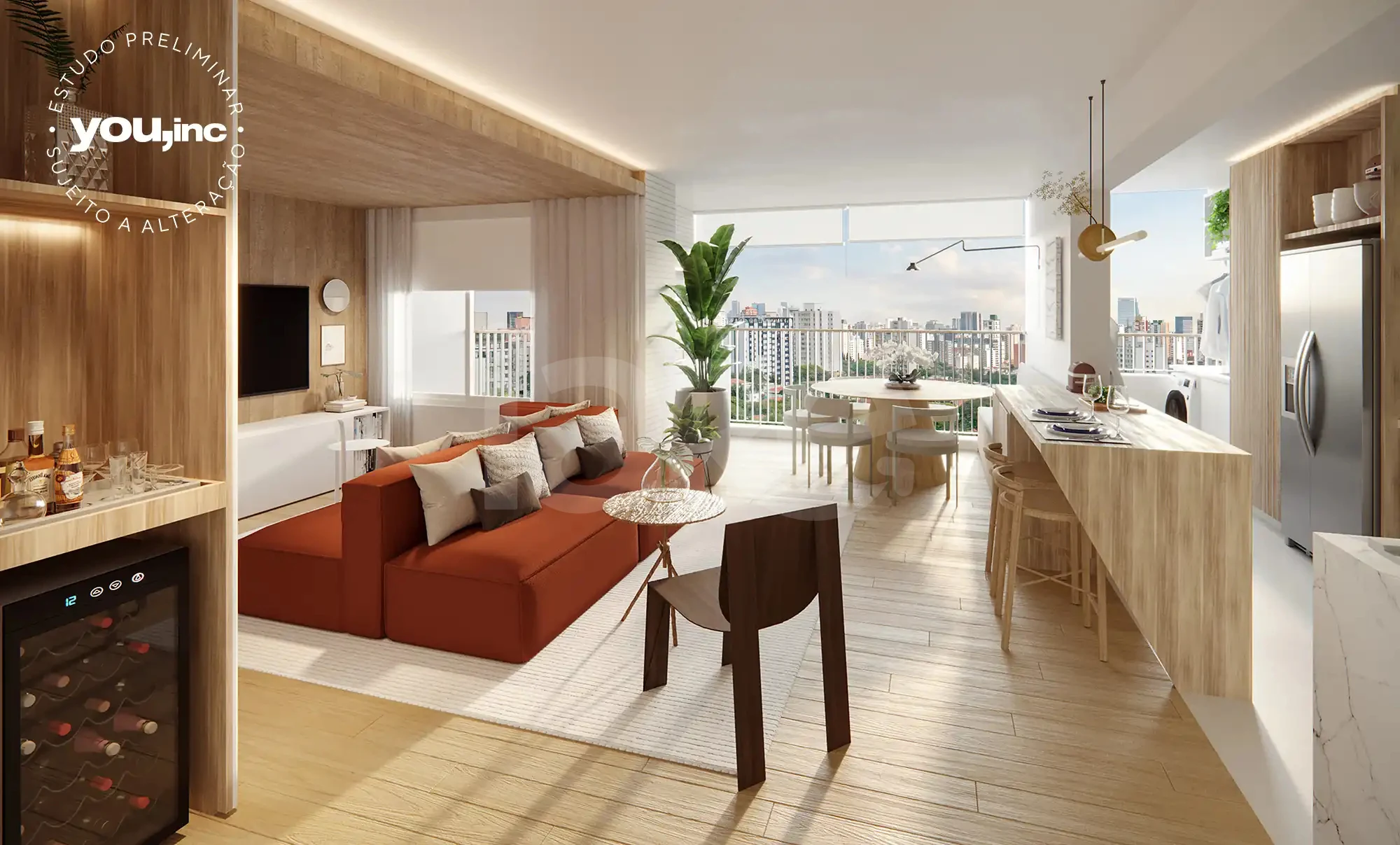 Barô Higienópolis by You - Apartamento com 67,38 m², em Higienópolis — foto 2