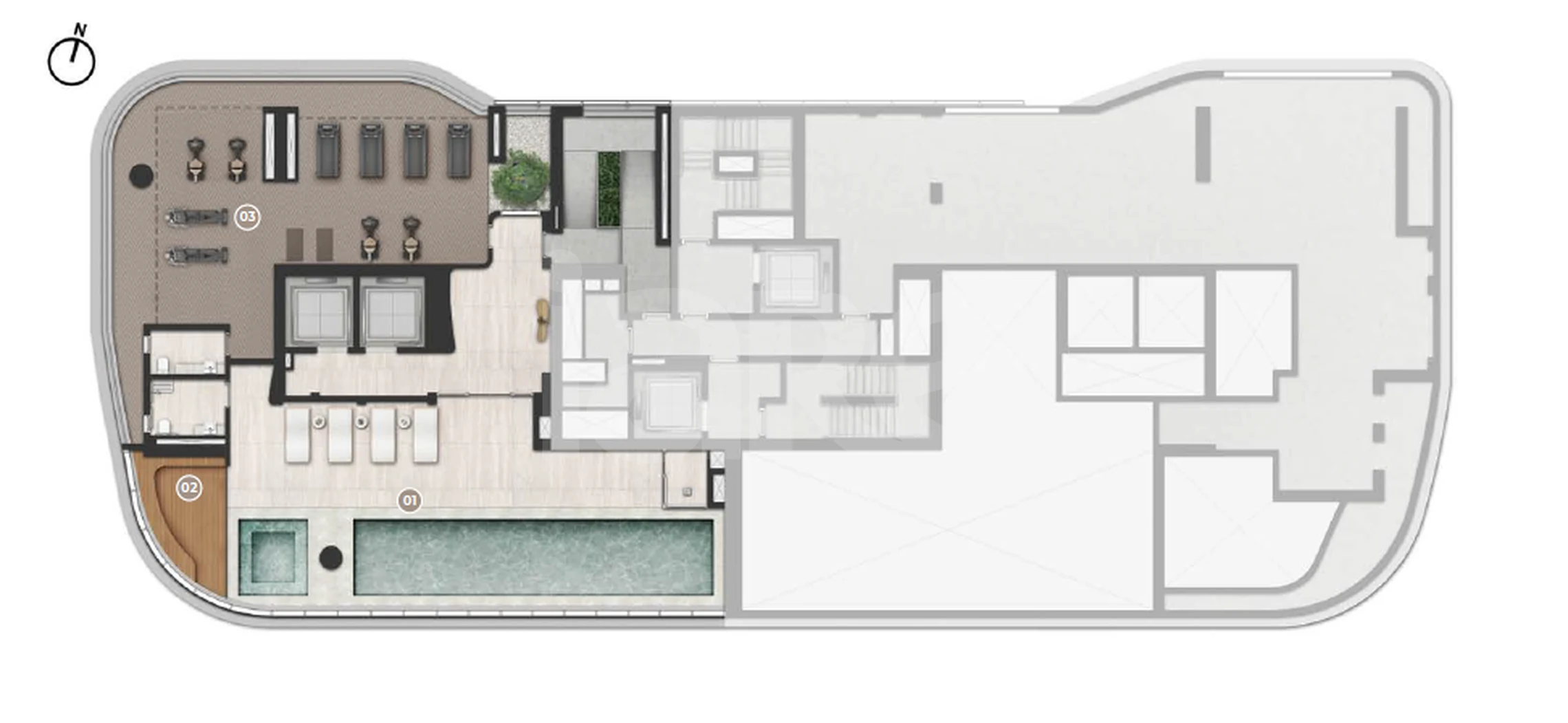 Planta — Pavimento rooftop