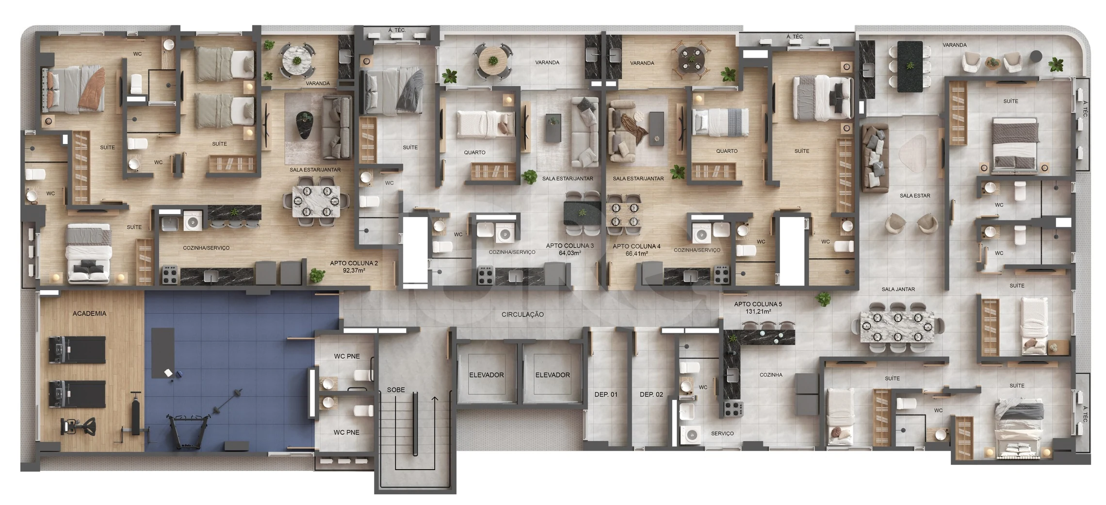 Planta — Pavimento 1