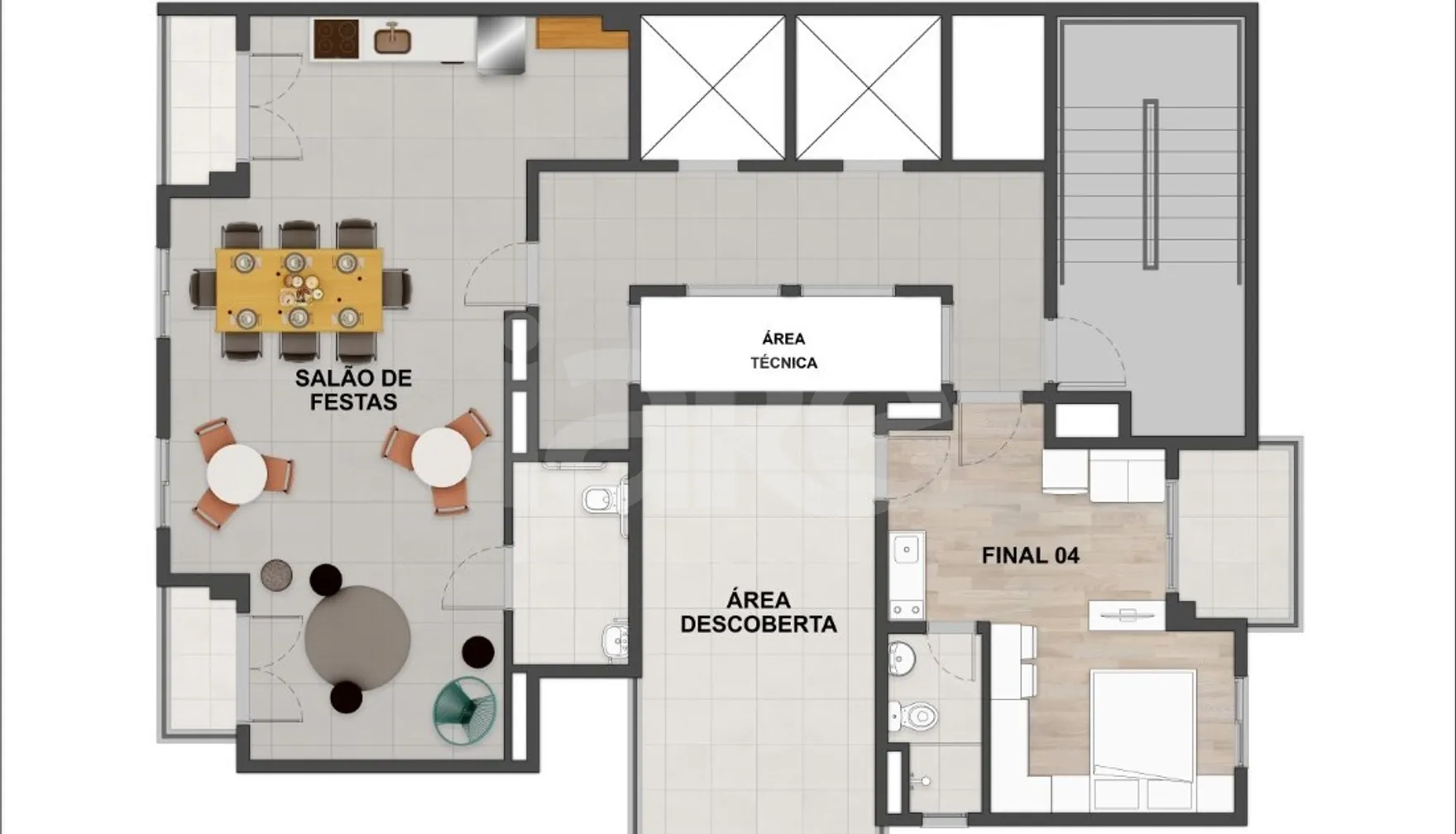 Planta — Pavimento 19