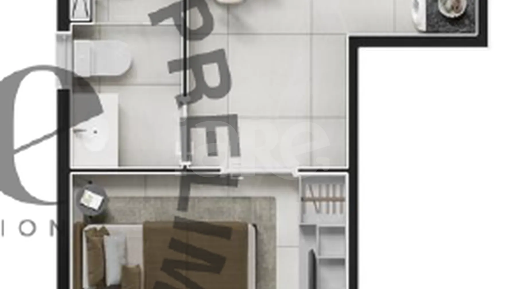 Planta — Apartamento 34,39 m²