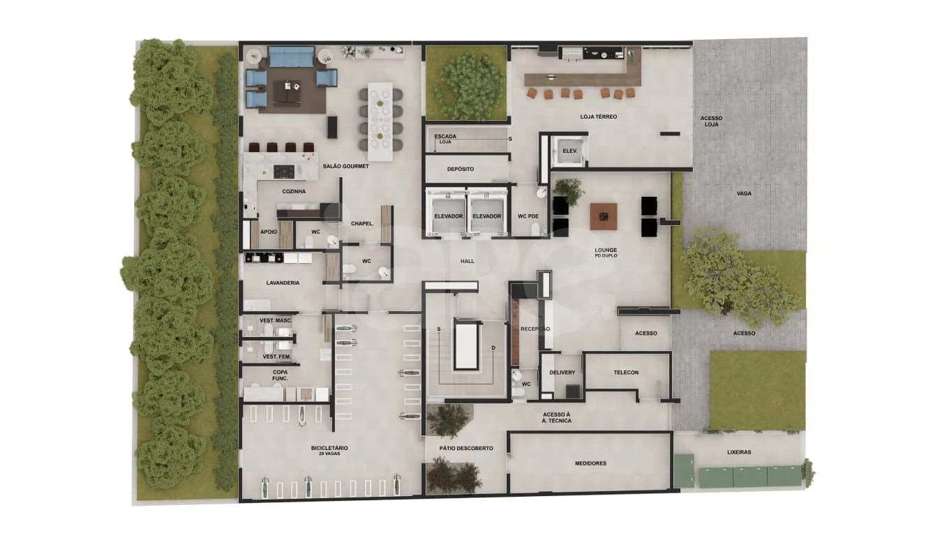 Planta — Pavimento térreo