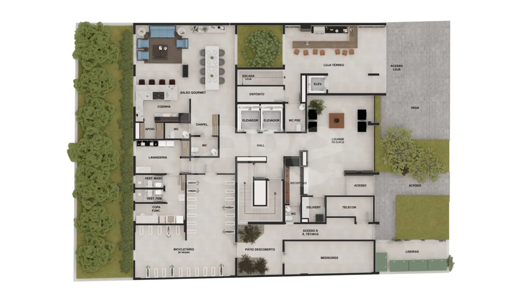 Planta — Pavimento térreo