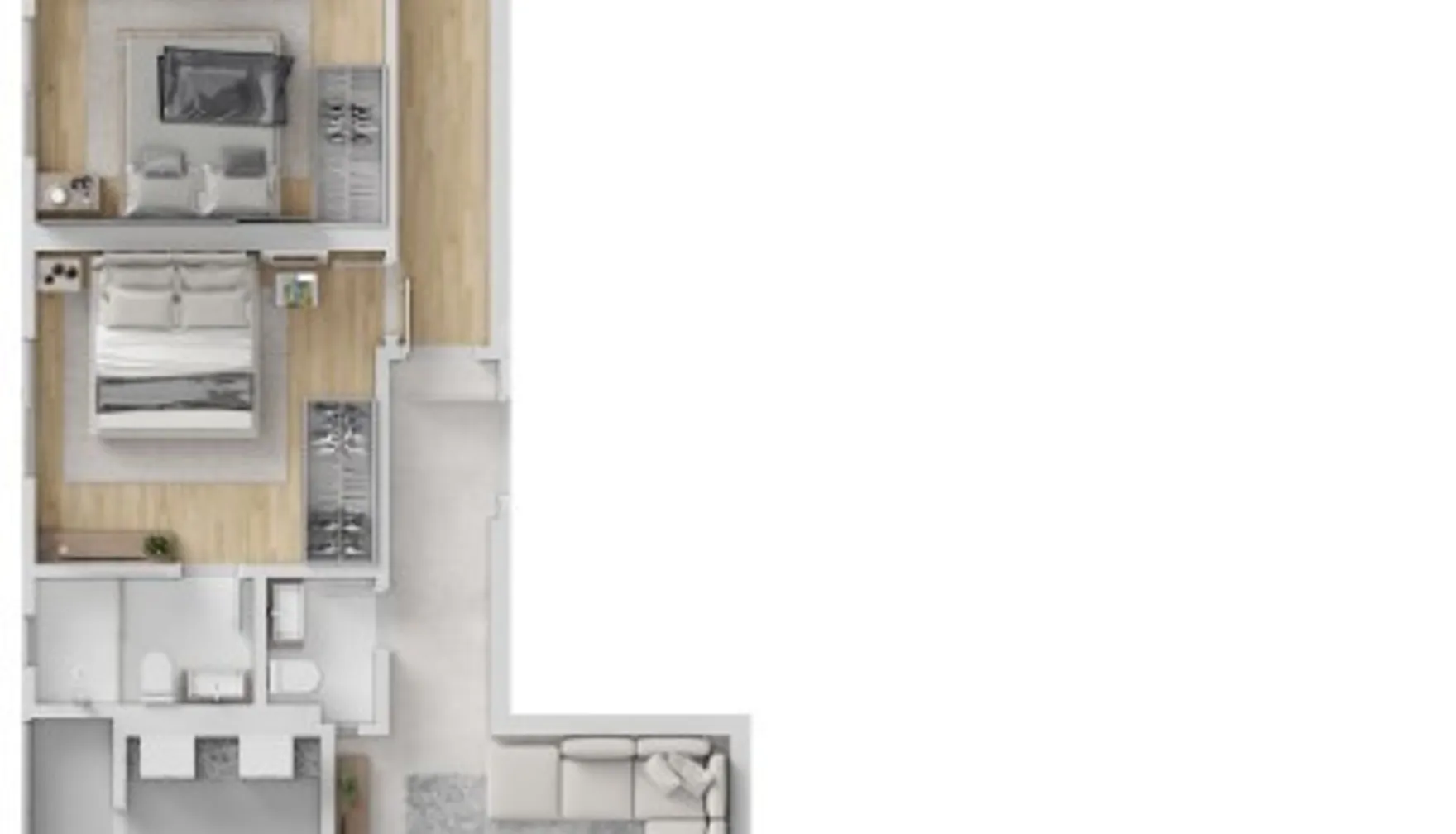Planta — Apartamento 198 m²