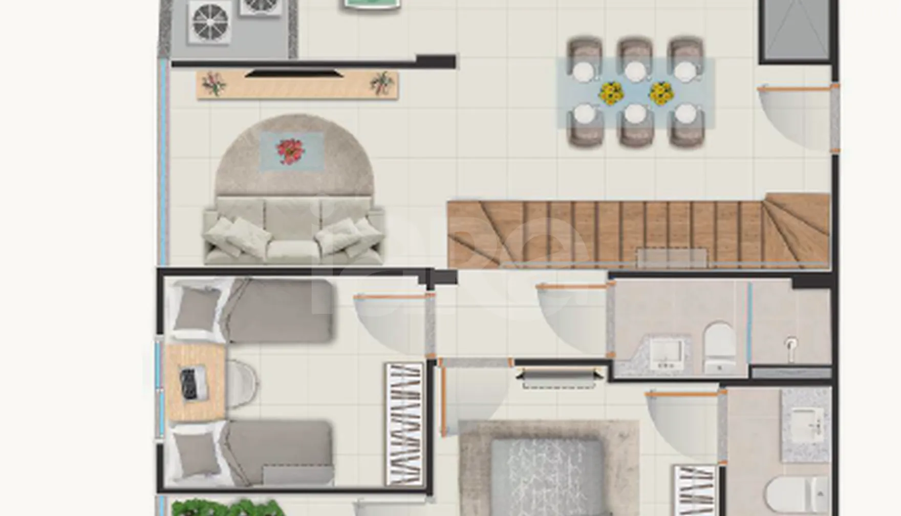 Planta — Garden 103,52 m²