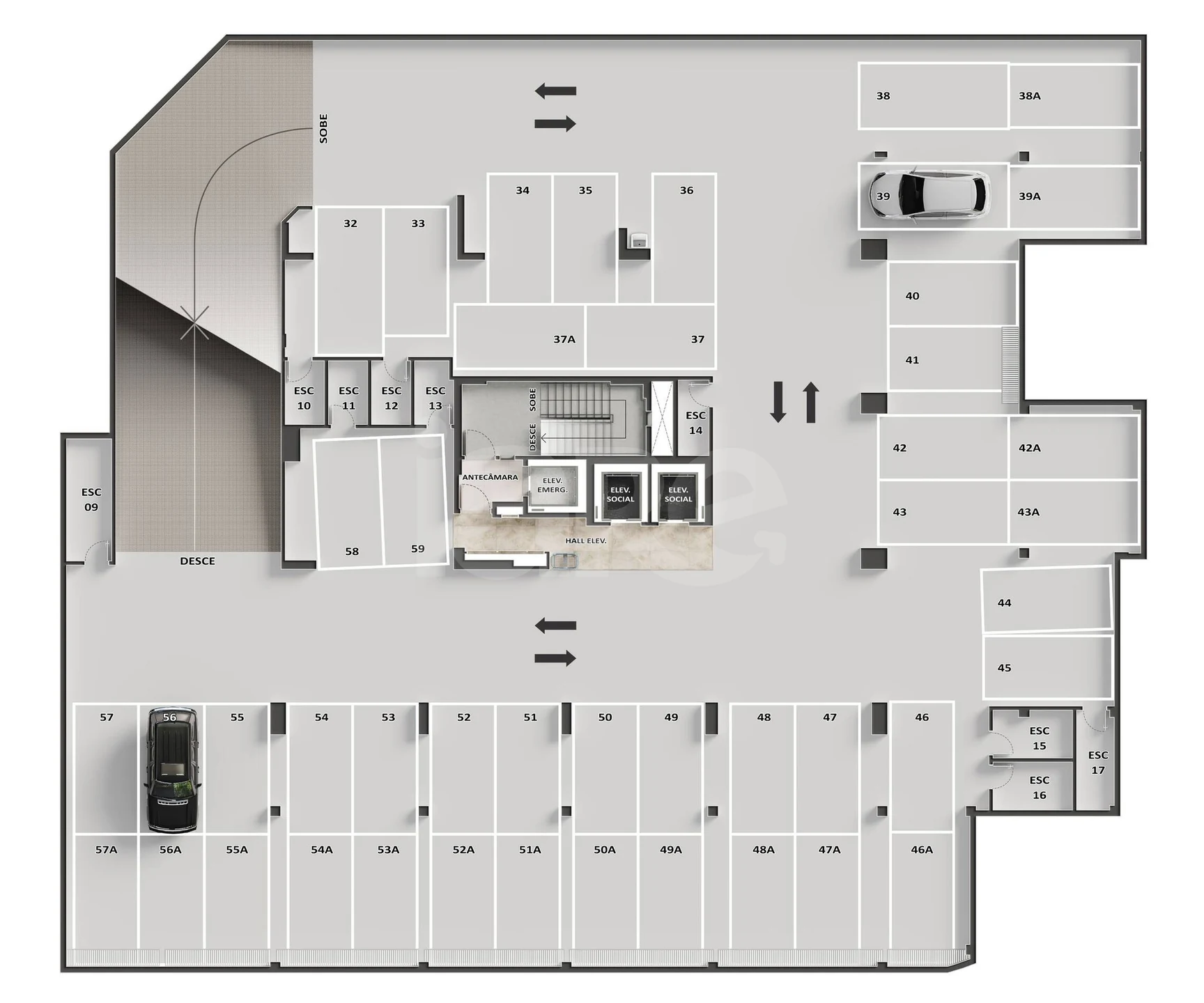 Planta — Pavimento subsolo 2
