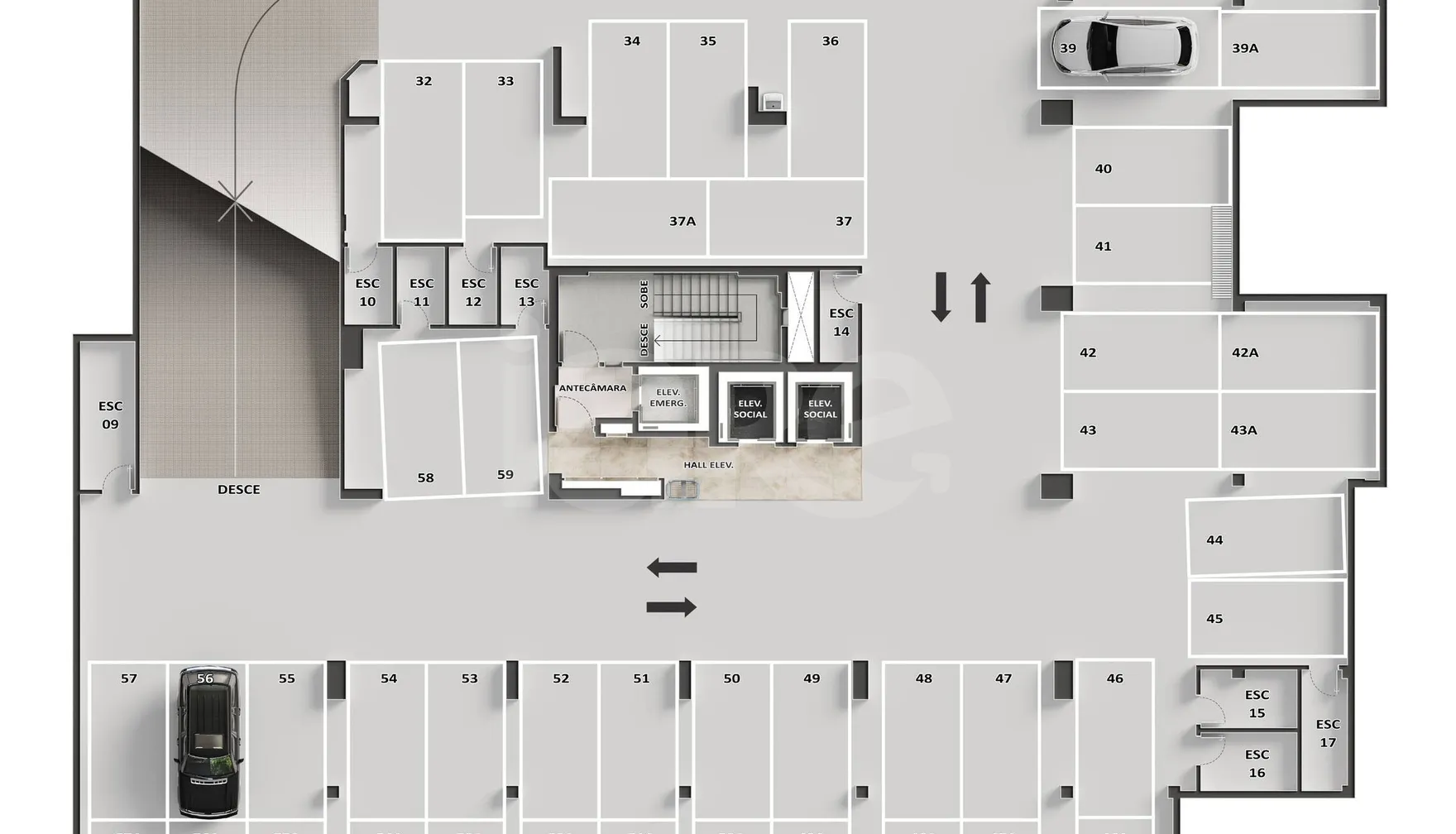 Planta — Pavimento subsolo 2
