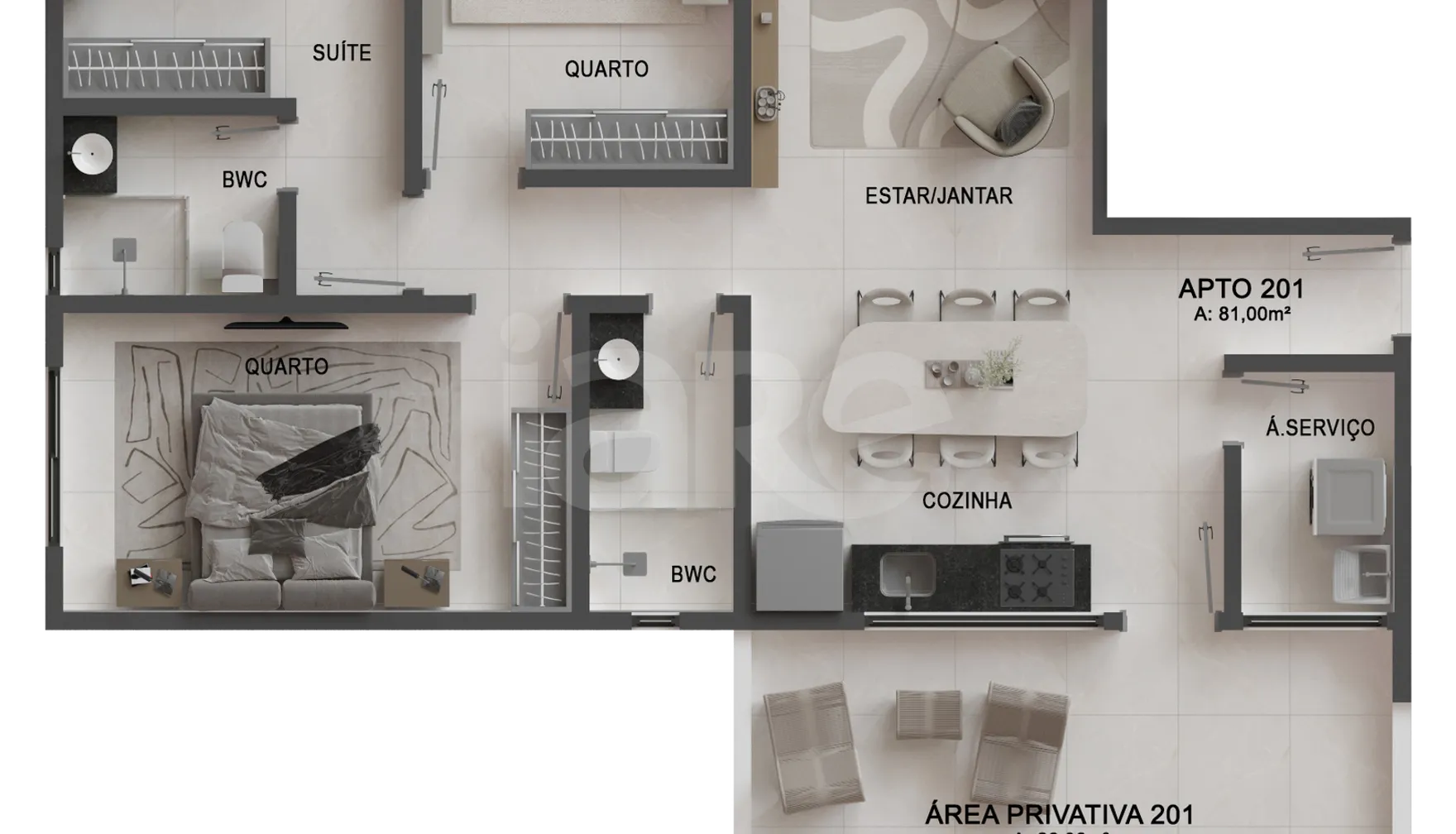 Planta — Garden 107,06 m²