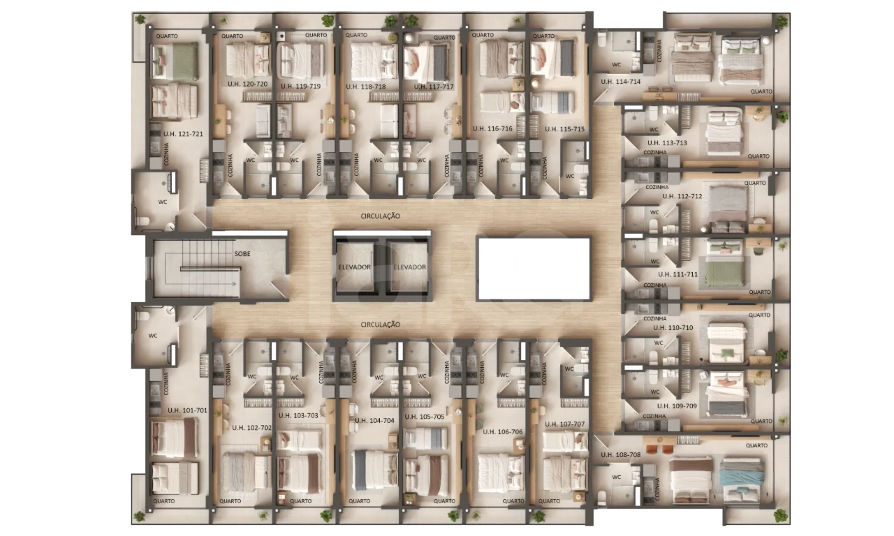 Planta — Pavimento 1