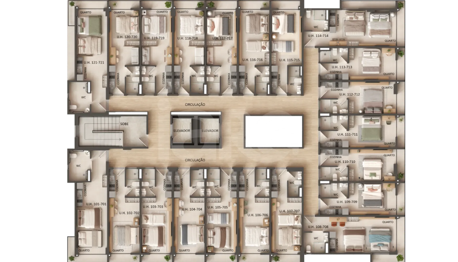 Planta — Pavimento 1