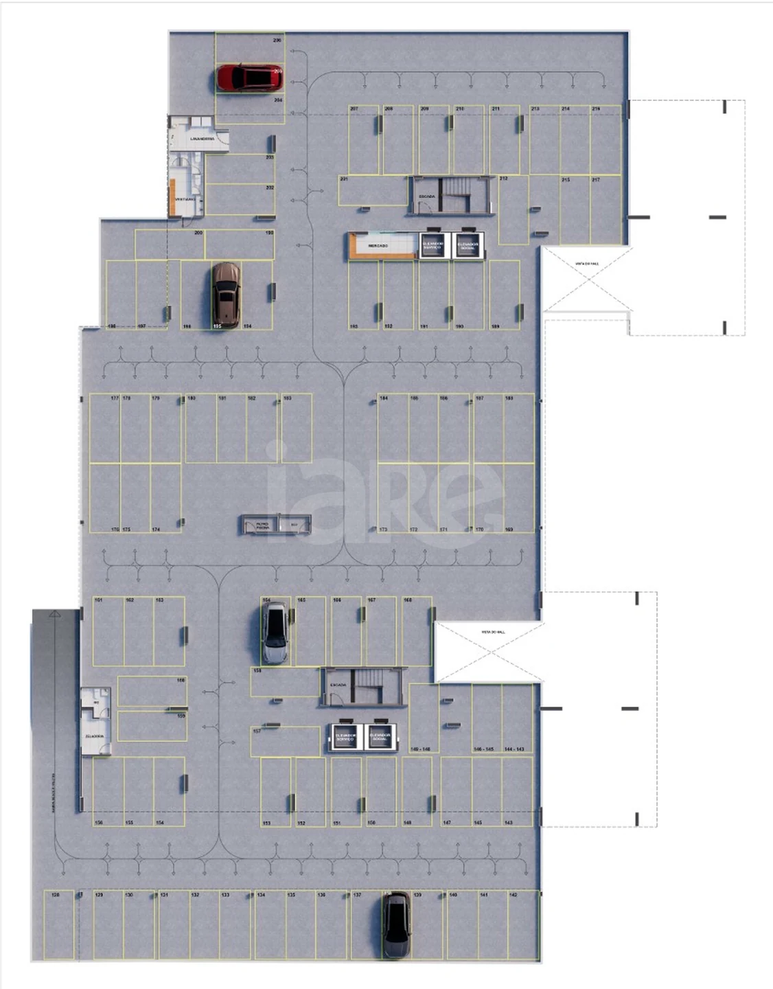 Planta — Pavimento garagem
