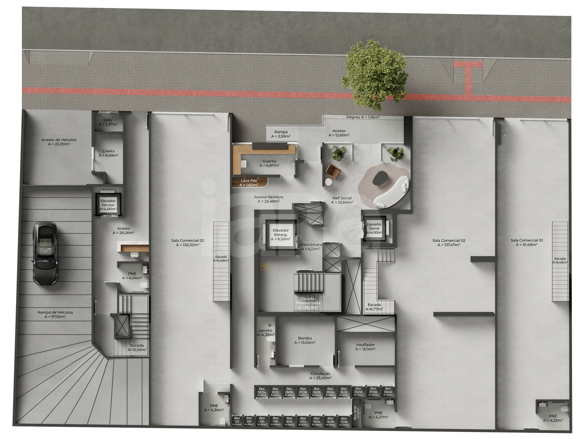 Planta — Pavimento térreo