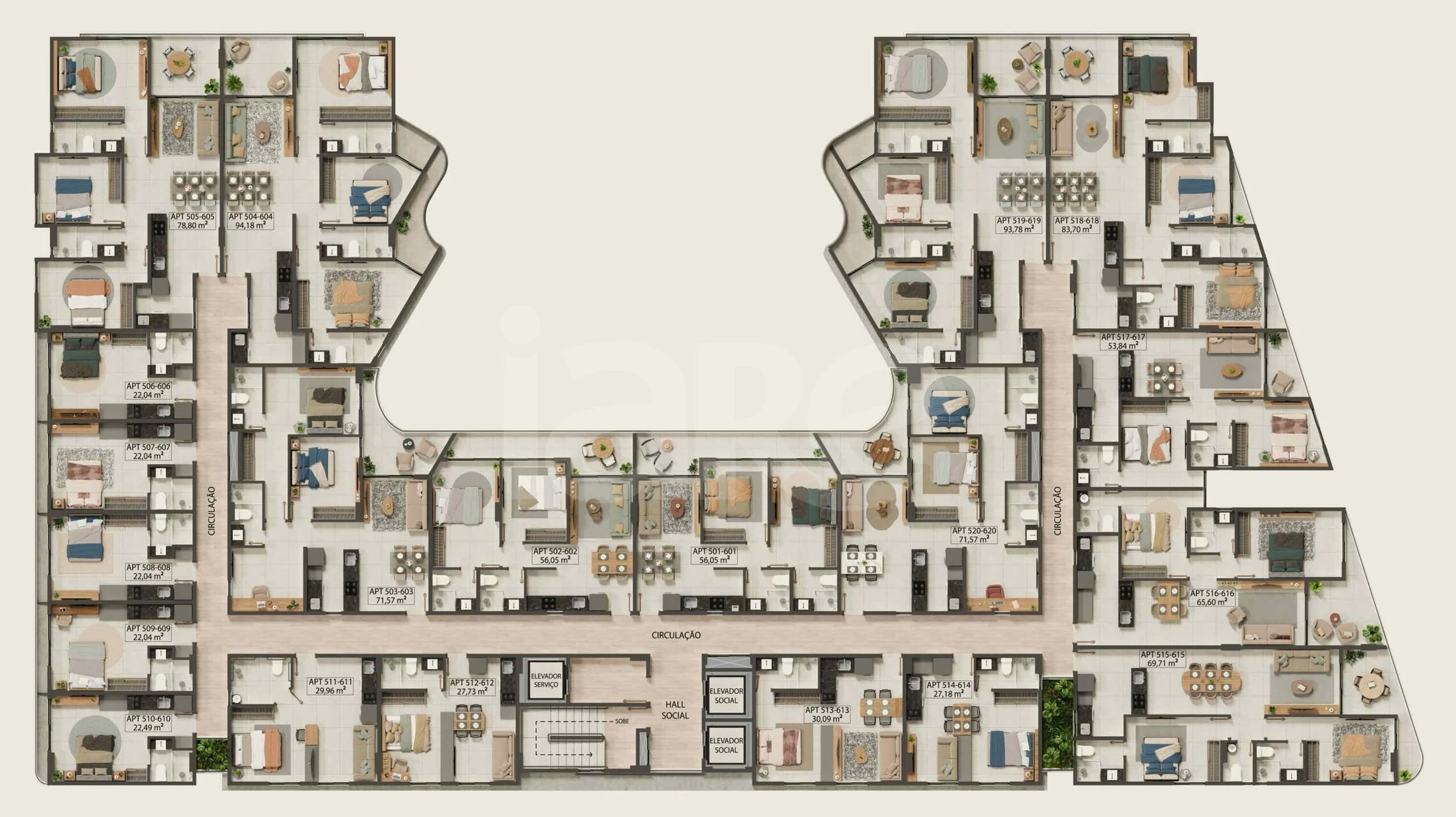 Planta — Pavimento 5