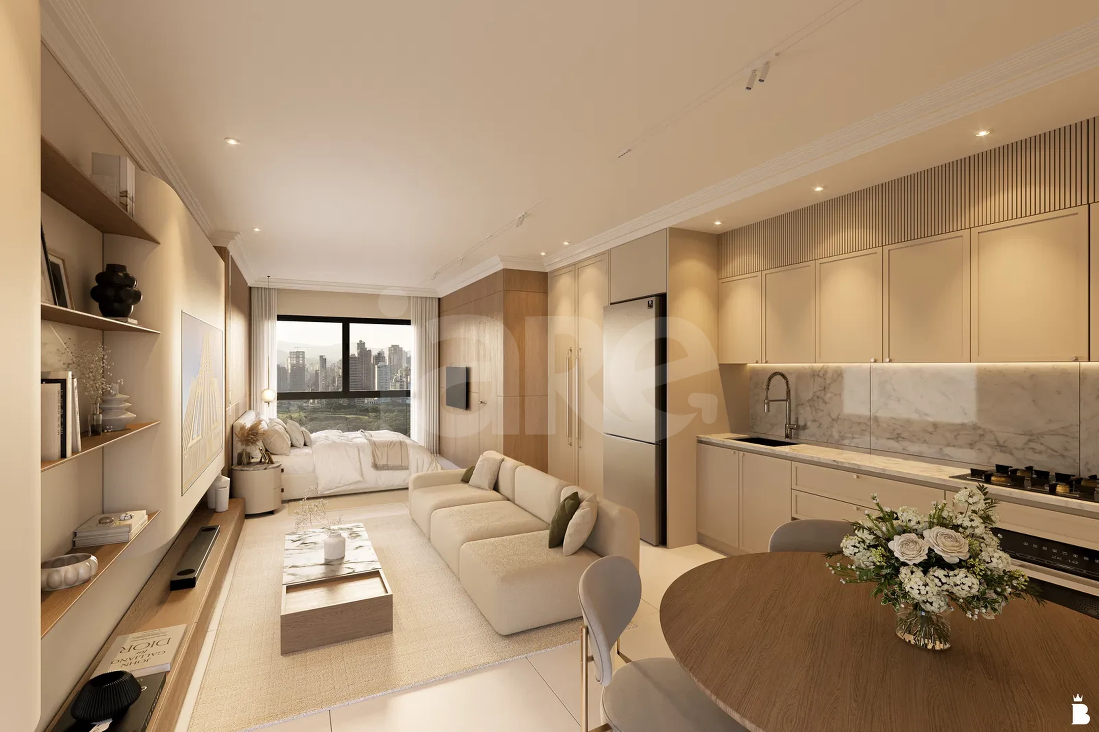 Monaco Studios - Apartamento com 76 m², em Jardim Dourado — foto 2