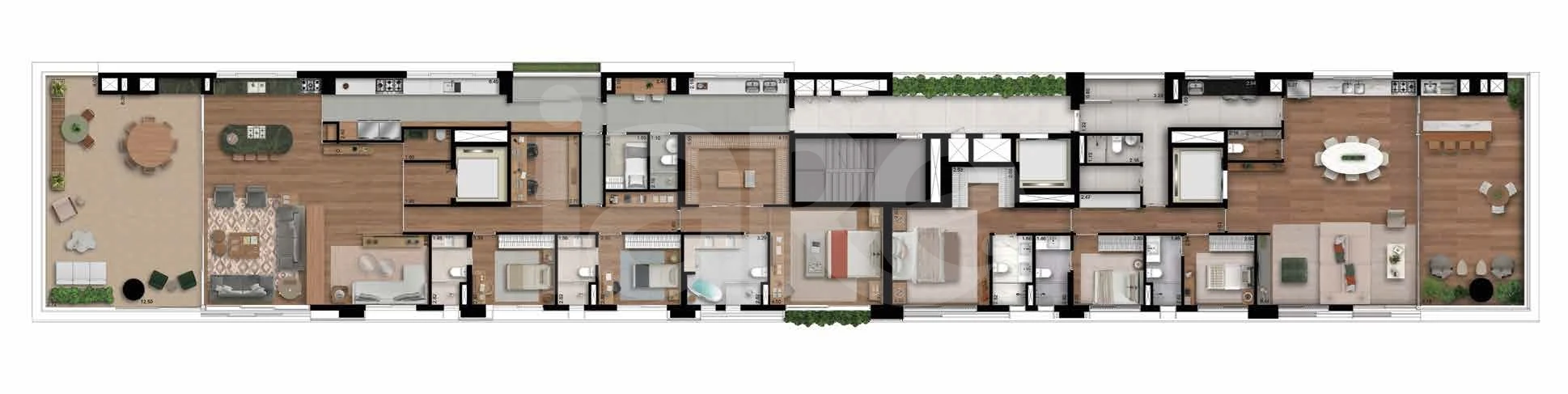 Planta — Pavimento 19