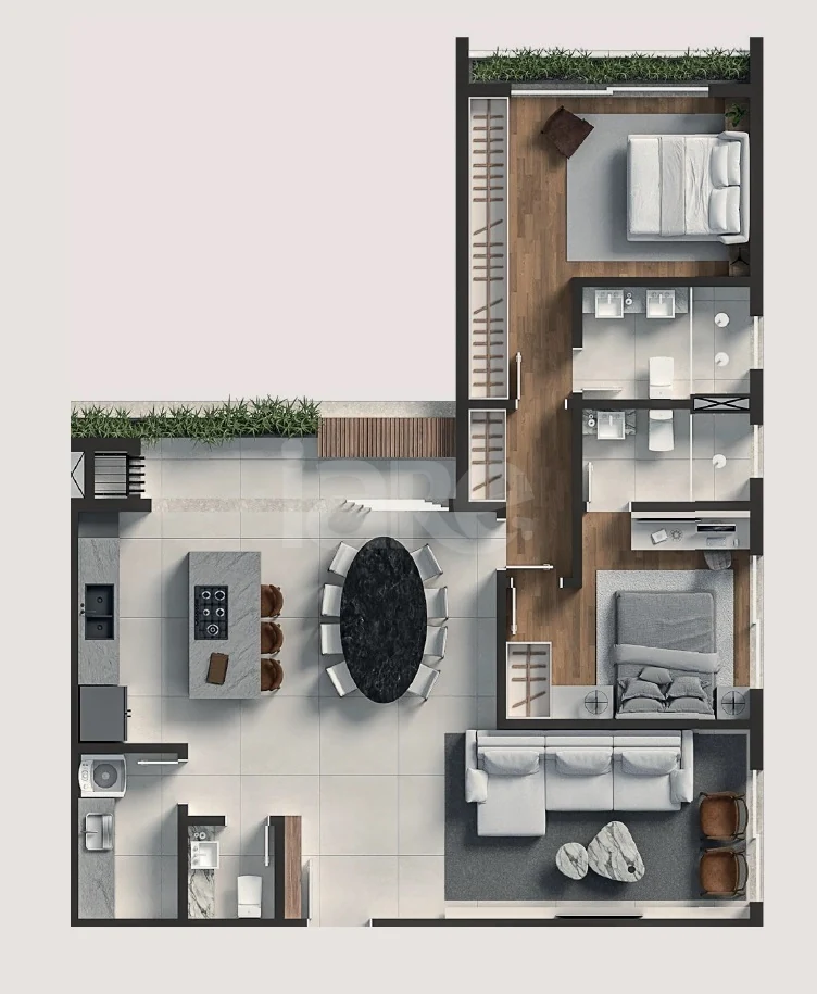 Planta — Apartamento 106 m²