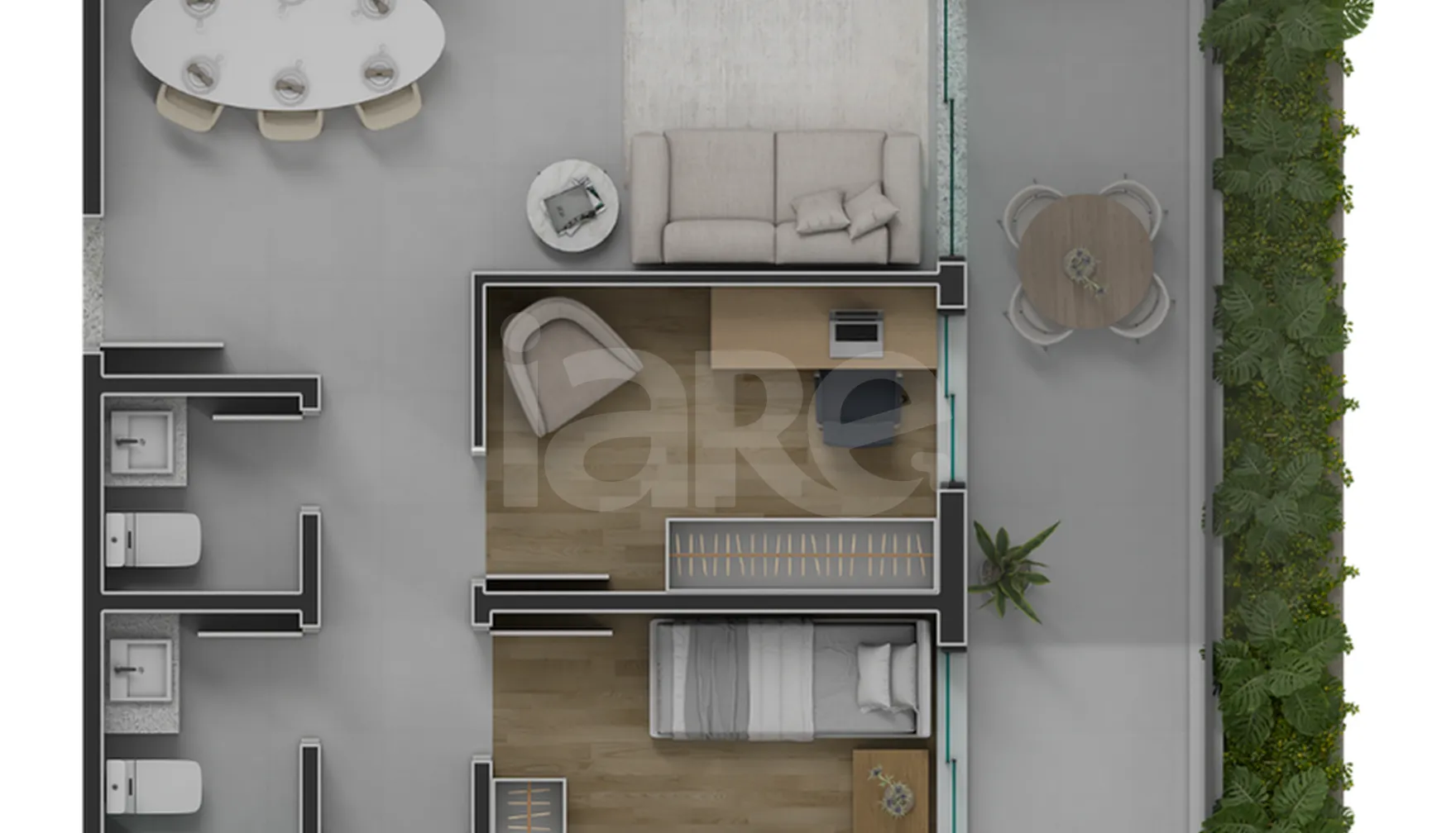 Planta — Garden 94,55 m²