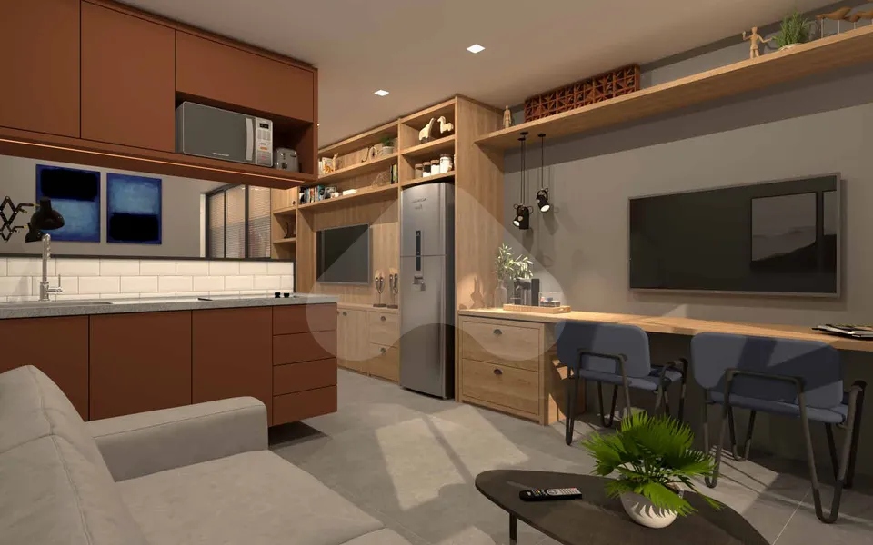 Gloria del'art Coliving - Studio com 36,34 m², em Glória — foto 16