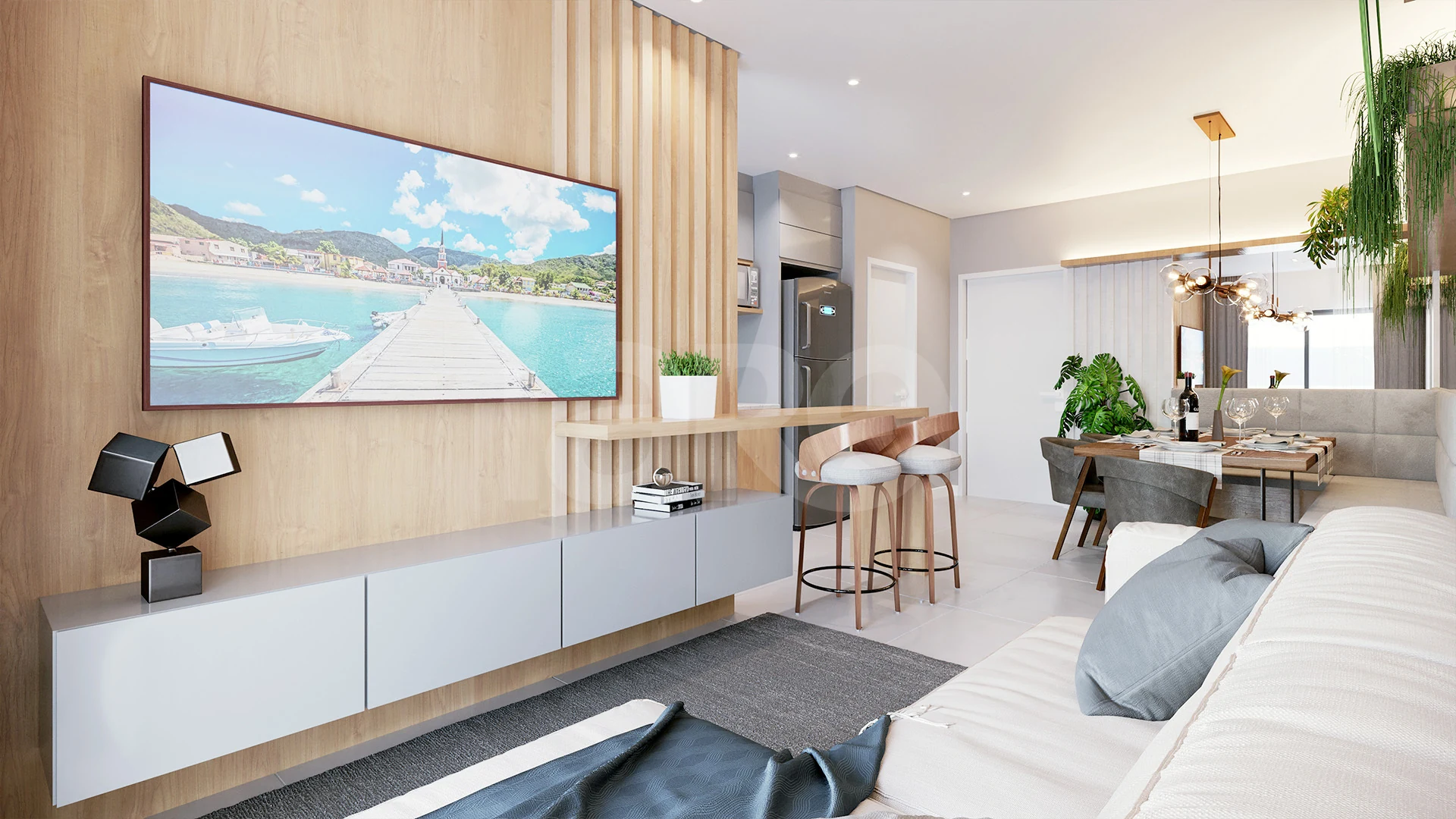Martinique Residence - Apartamento com 67 m², em Morretes — foto 2