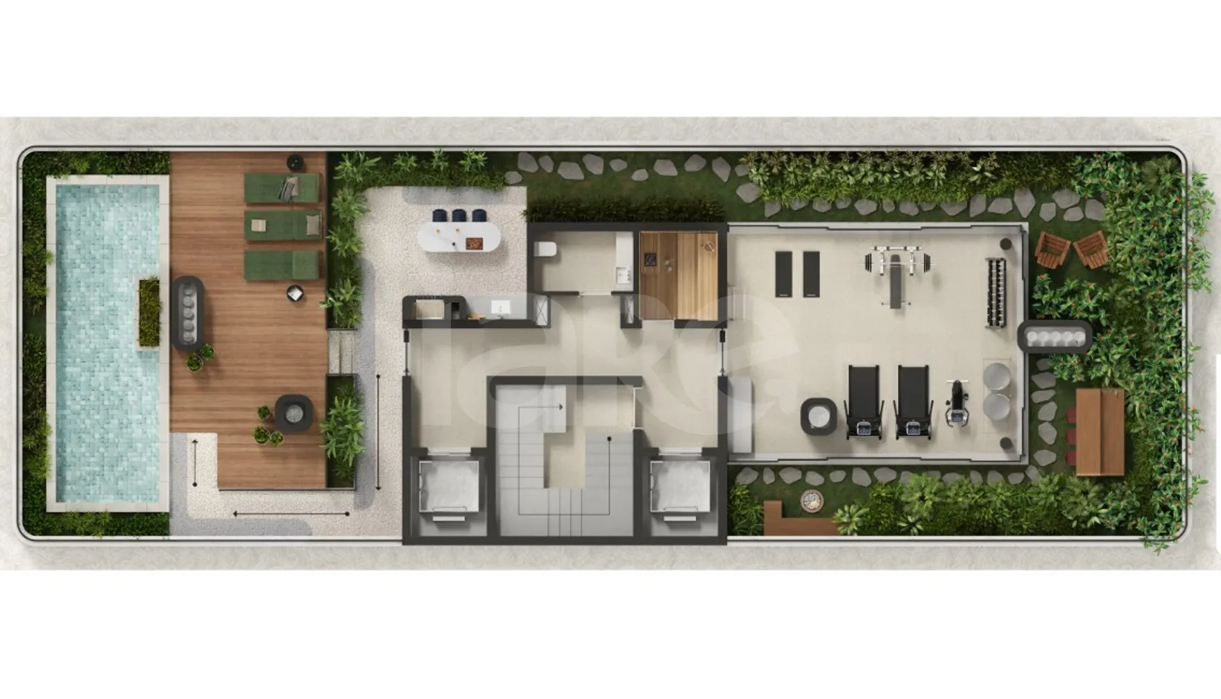 Planta — Pavimento rooftop