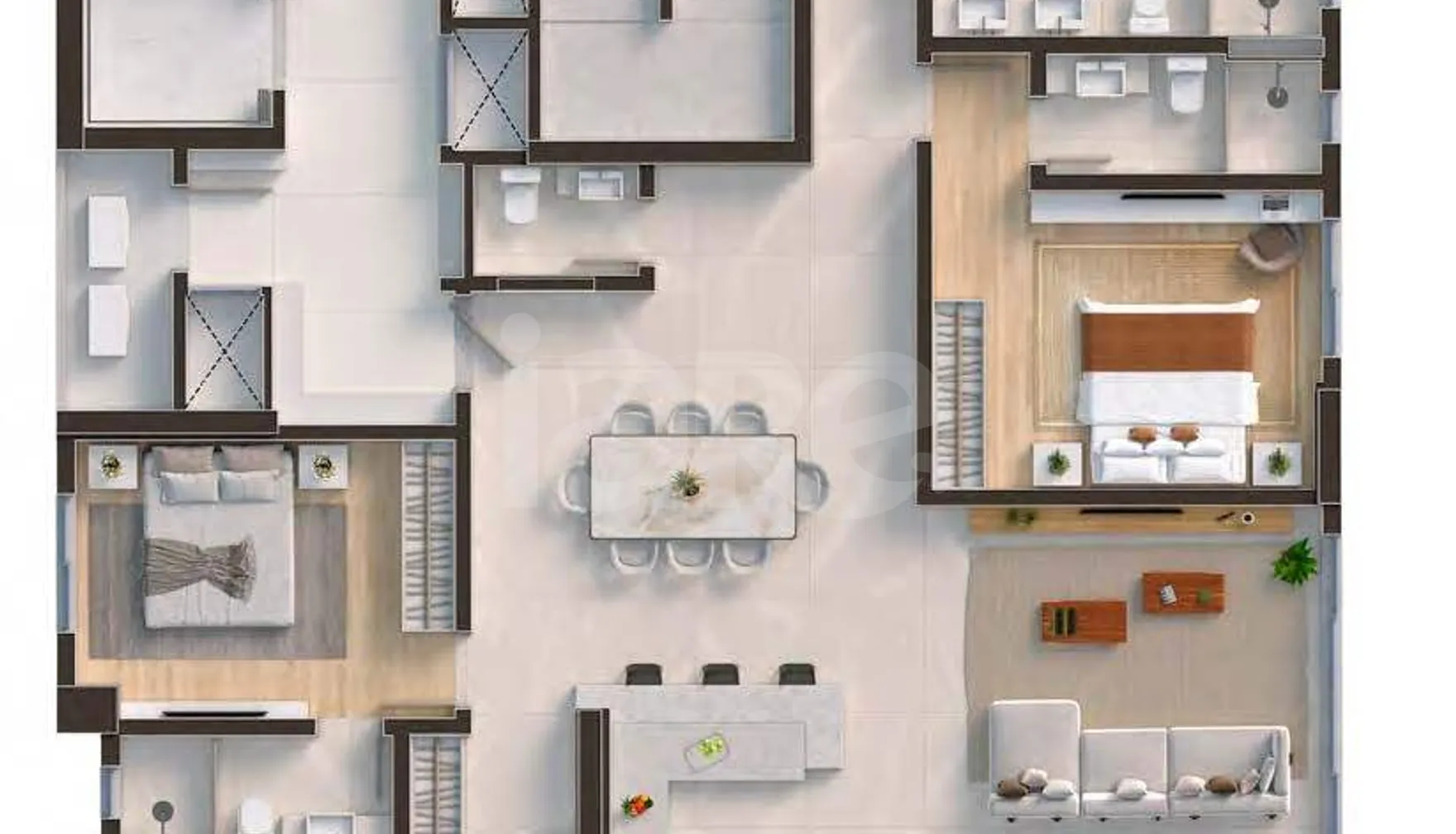 Planta — Apartamento 186,75 m²