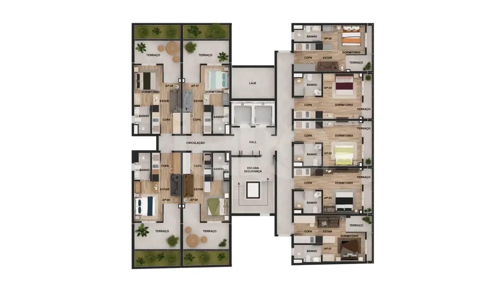 Planta — Pavimento 3