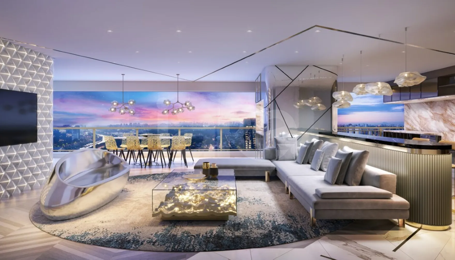 Mandarim The Legend - Apartamento com 116,47 m², em Brooklin Novo — foto 2