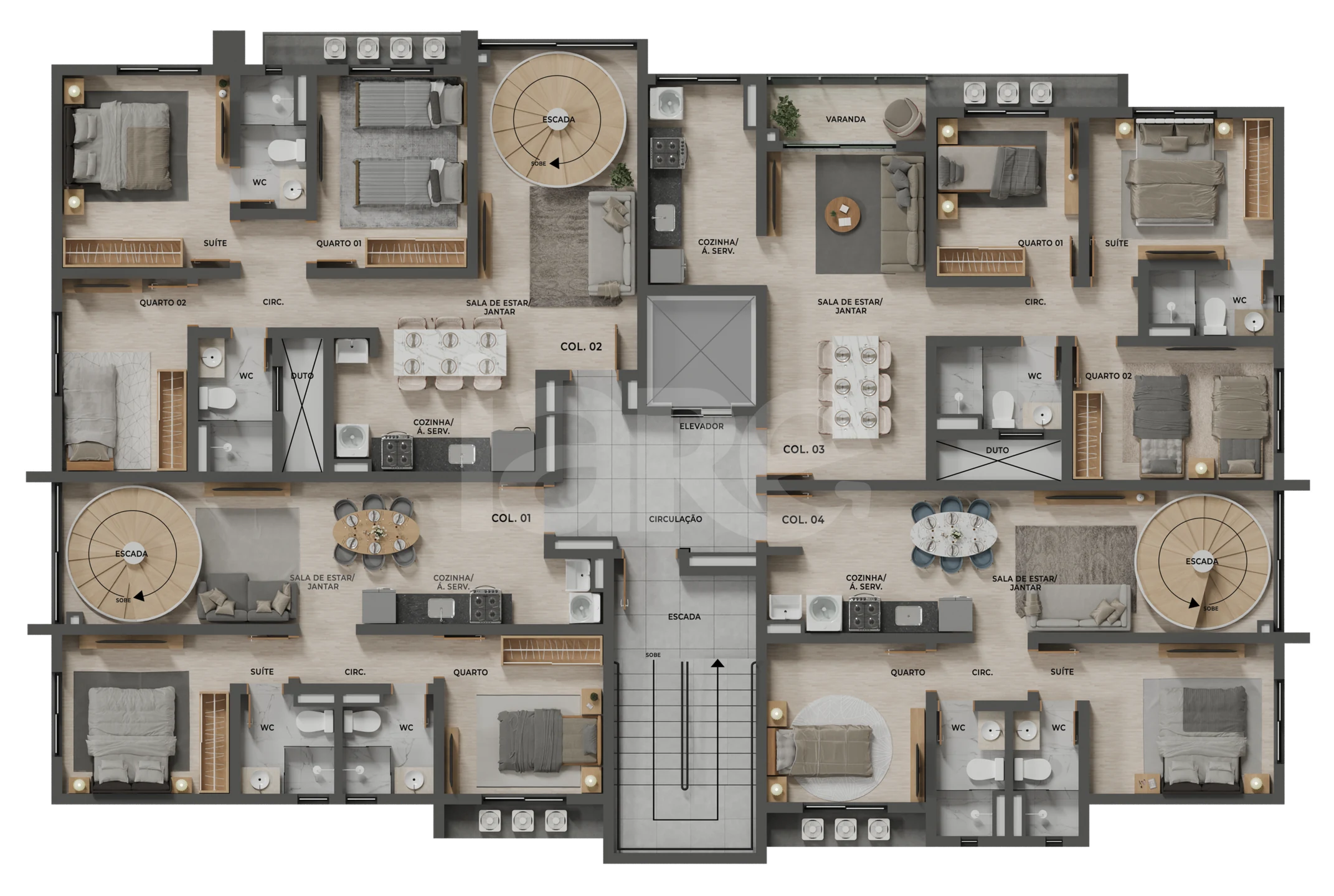 Planta — Pavimento 7