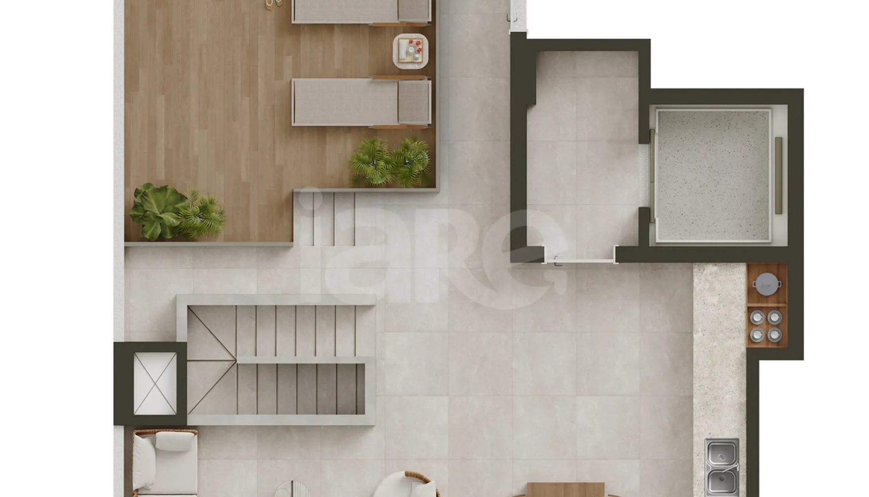 Planta — Cobertura Duplex 298,94 m²