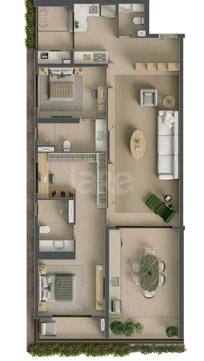 Planta — Garden 122 m²
