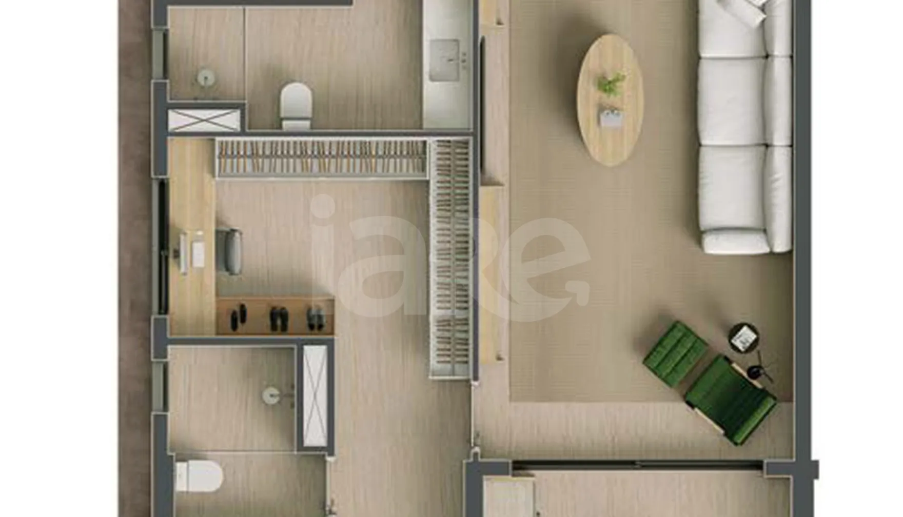 Planta — Garden 122 m²