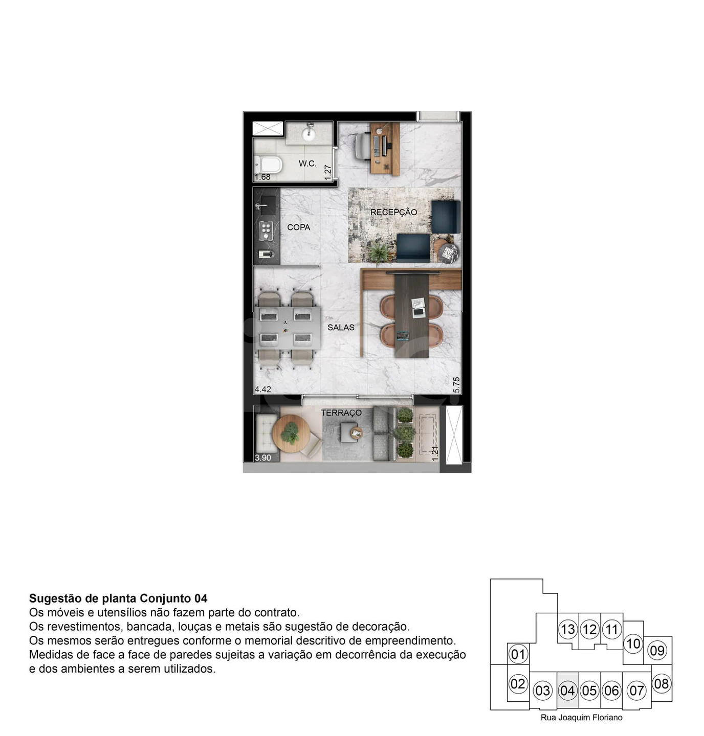 Planta — Sala 29,5 m²
