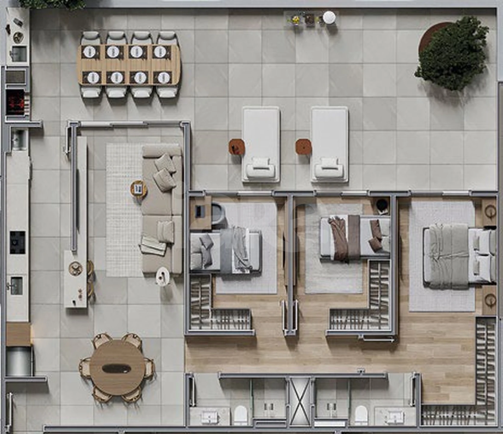 Planta — Garden 153,38 m²