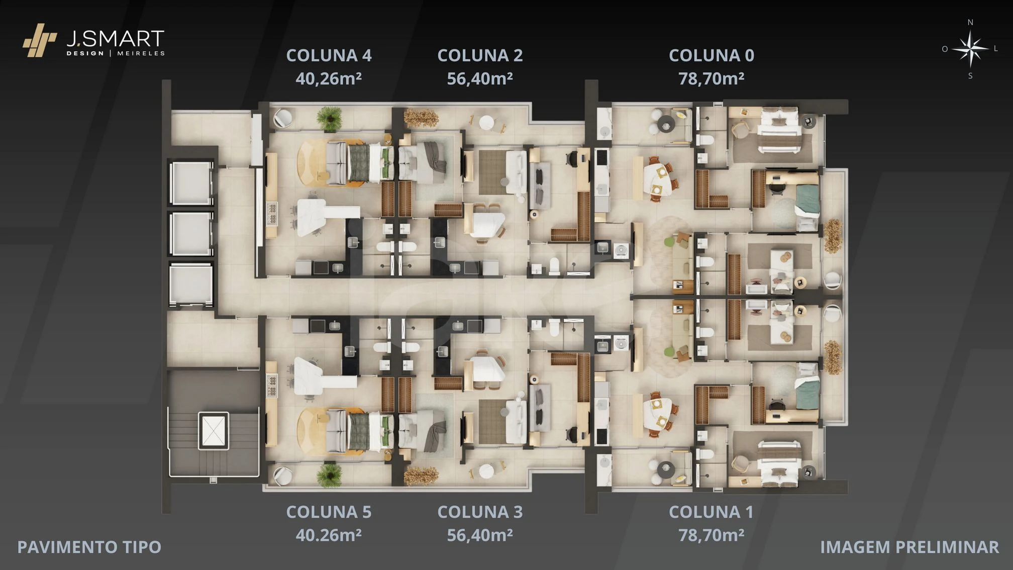 Planta — Pavimento Tipo (aptos)