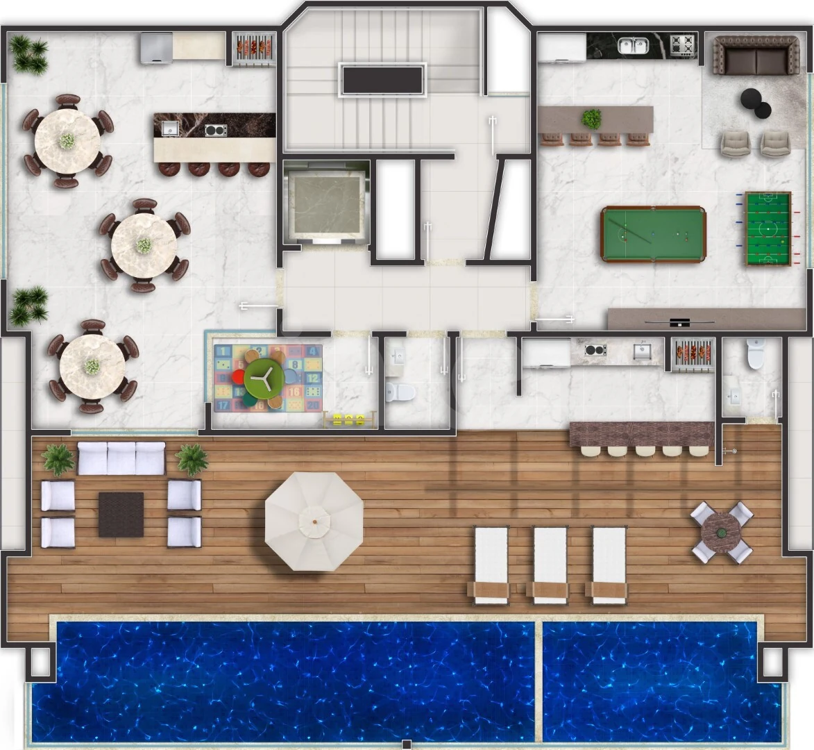 Planta — Pavimento rooftop