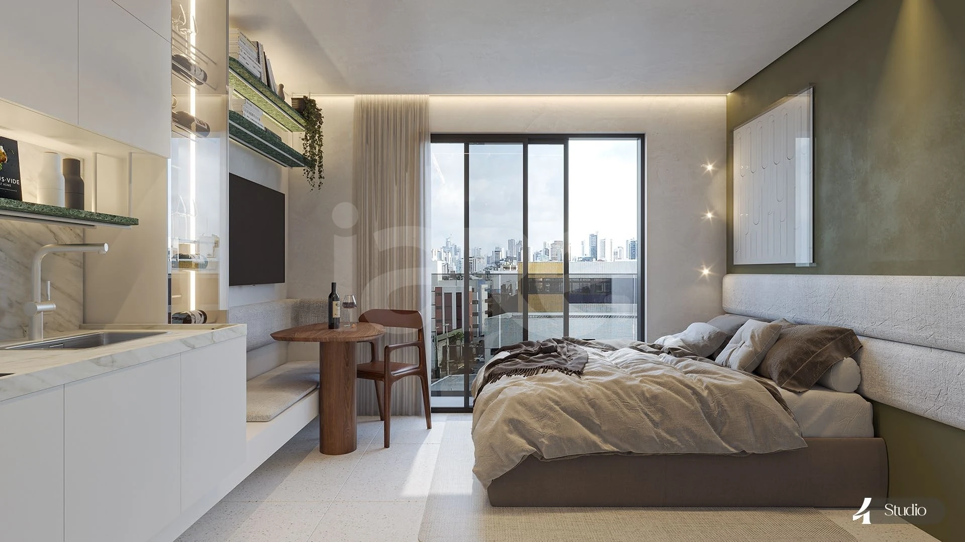 Get For You - Studio com 29,9 m², em Jardim Oceania — foto 4