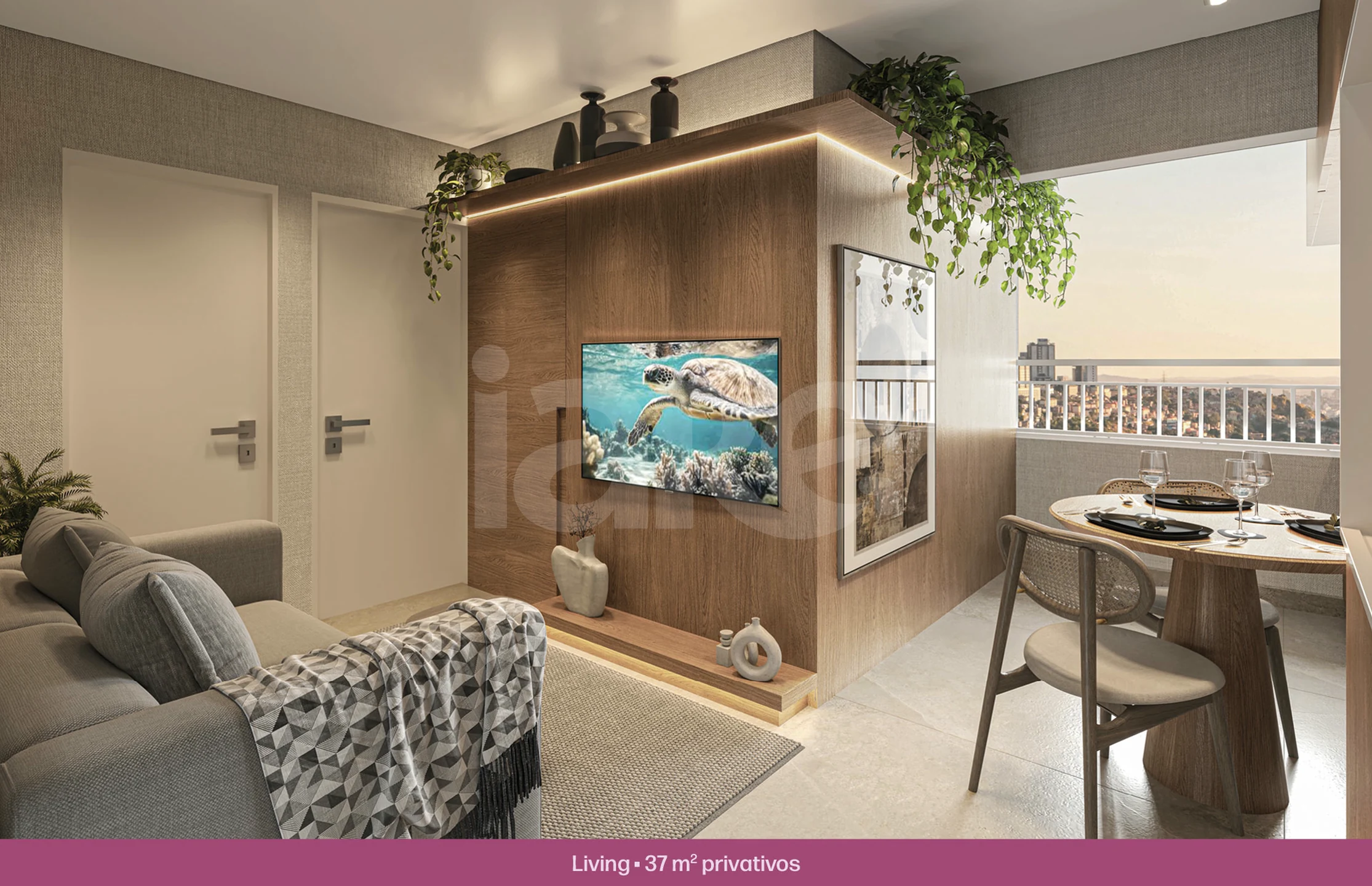 Solar das Rosas - Apartamento com 36,66 m², em Santa Maria — foto 4