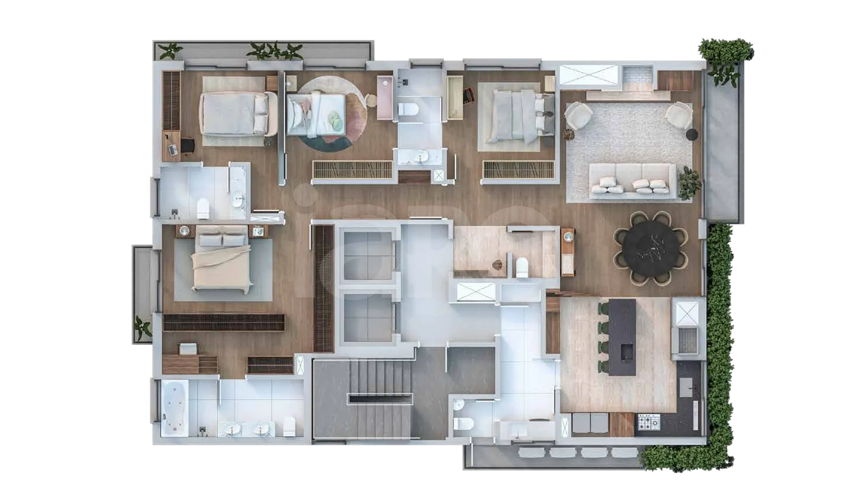 Planta — Apartamento 203,56 m²