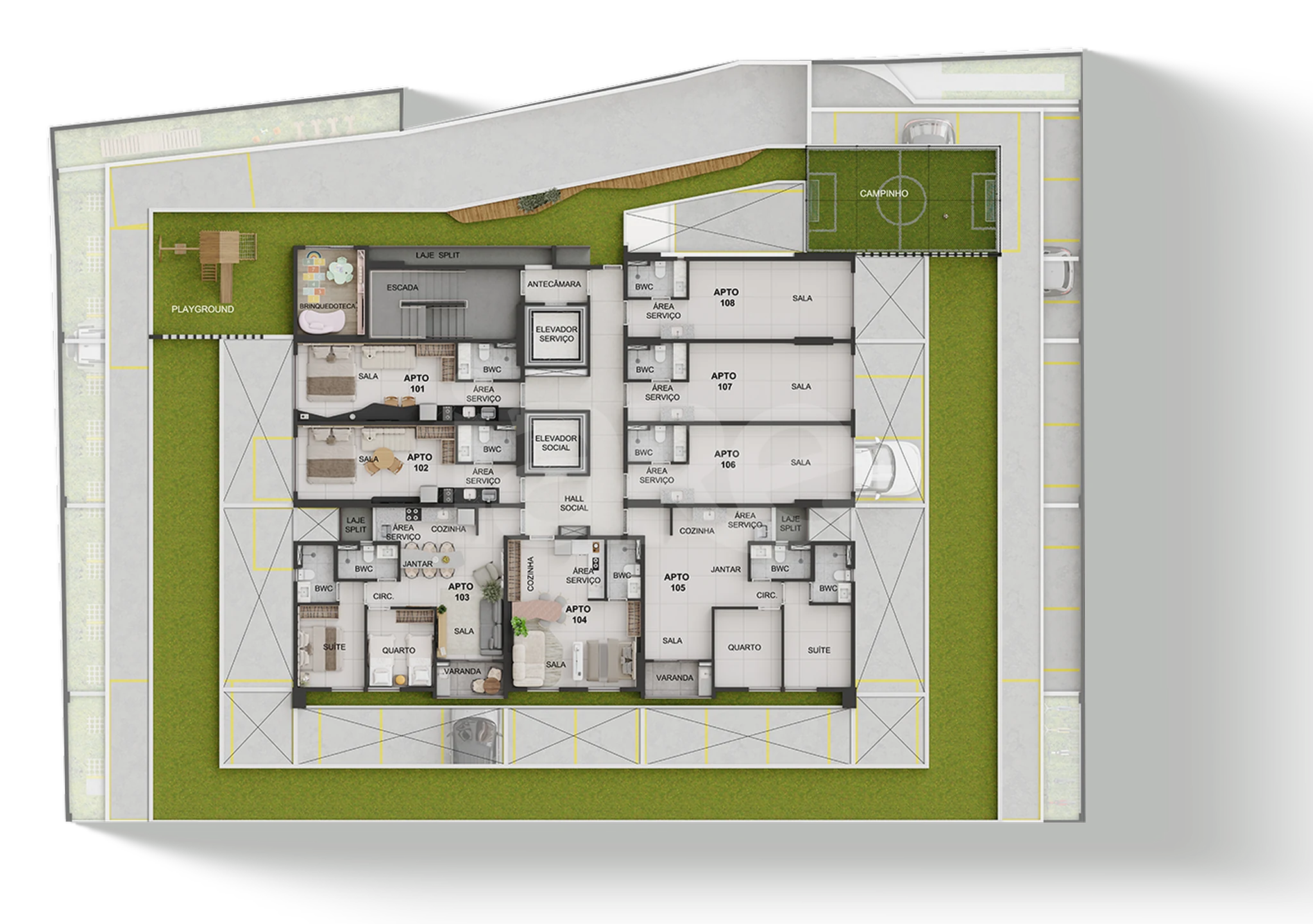 Planta — Pavimento 01