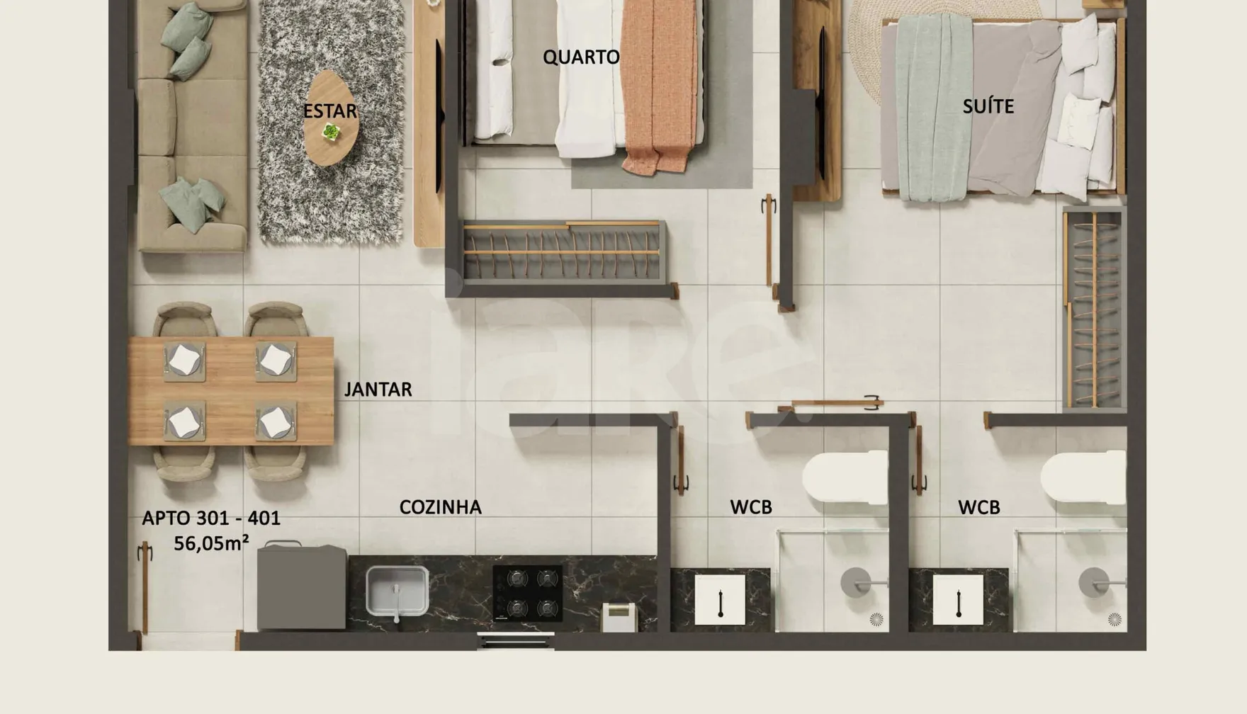 Planta — Garden 59,37 m²