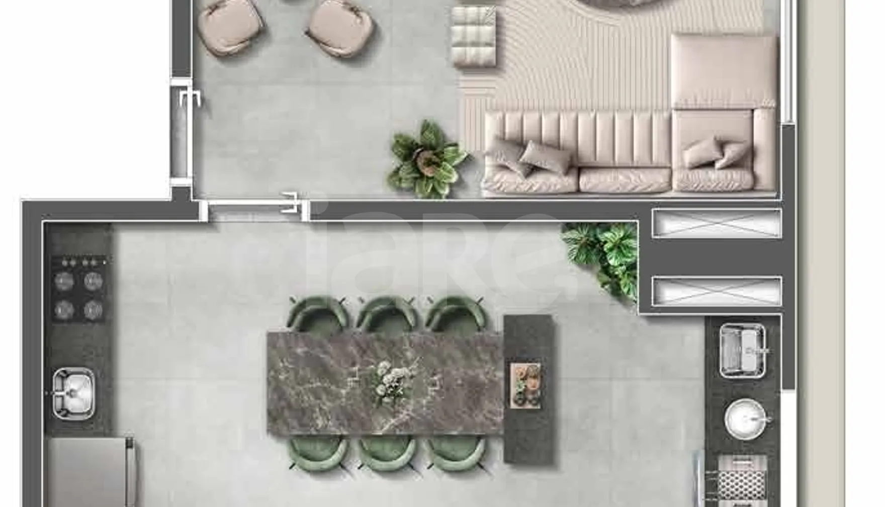 Planta — Apartamento 79,5 m²