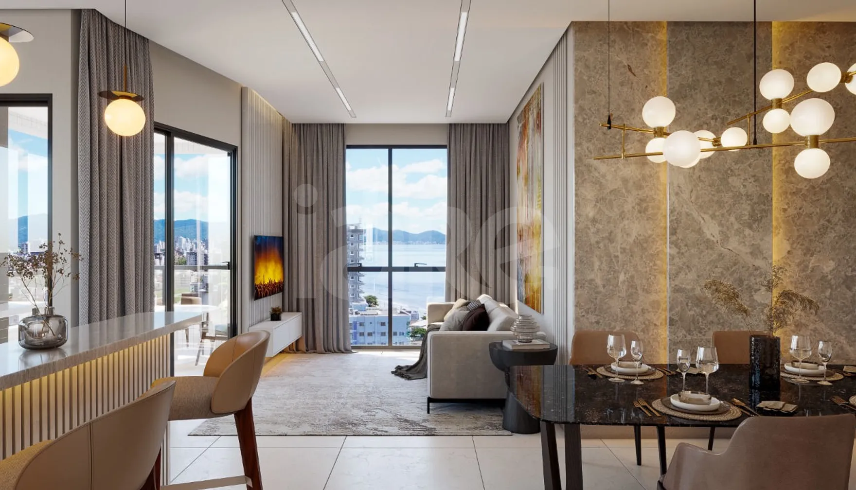 Axplenium Residence - Apartamento com 93,46 m², em Perequê — foto 2