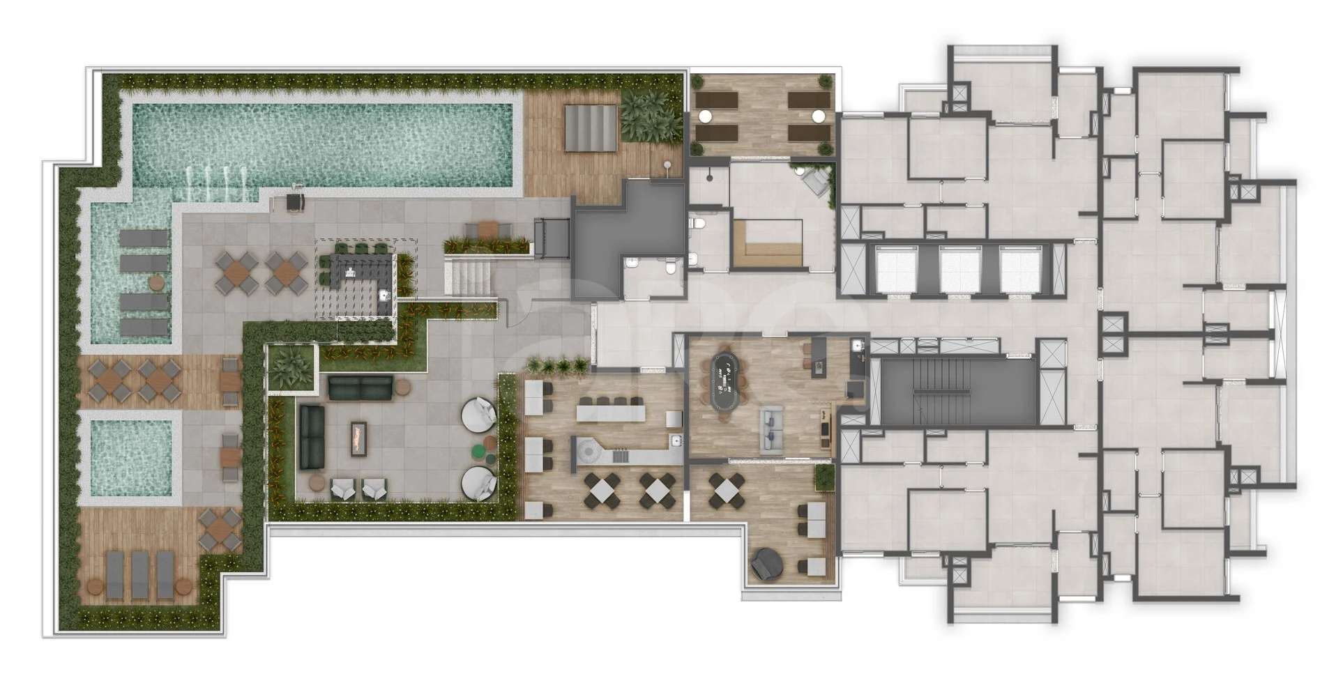 Planta — Pavimento rooftop c 2
