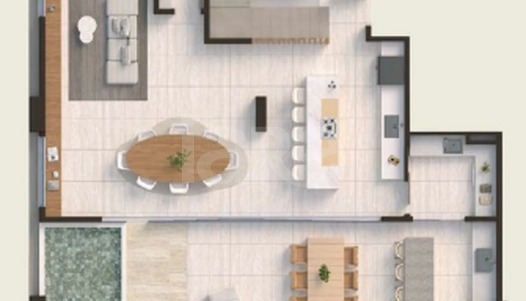 Planta — Cobertura Duplex 278 m²