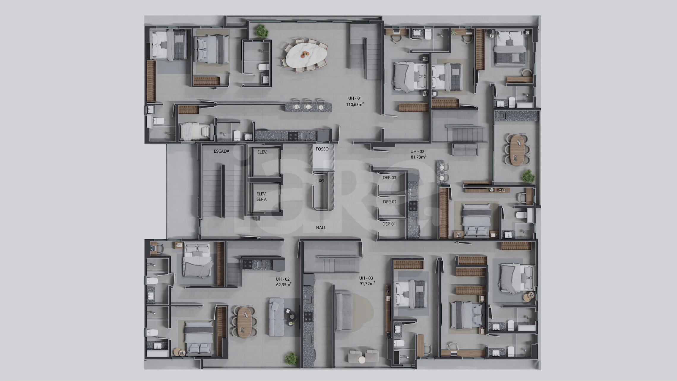 Planta — pavimento 17